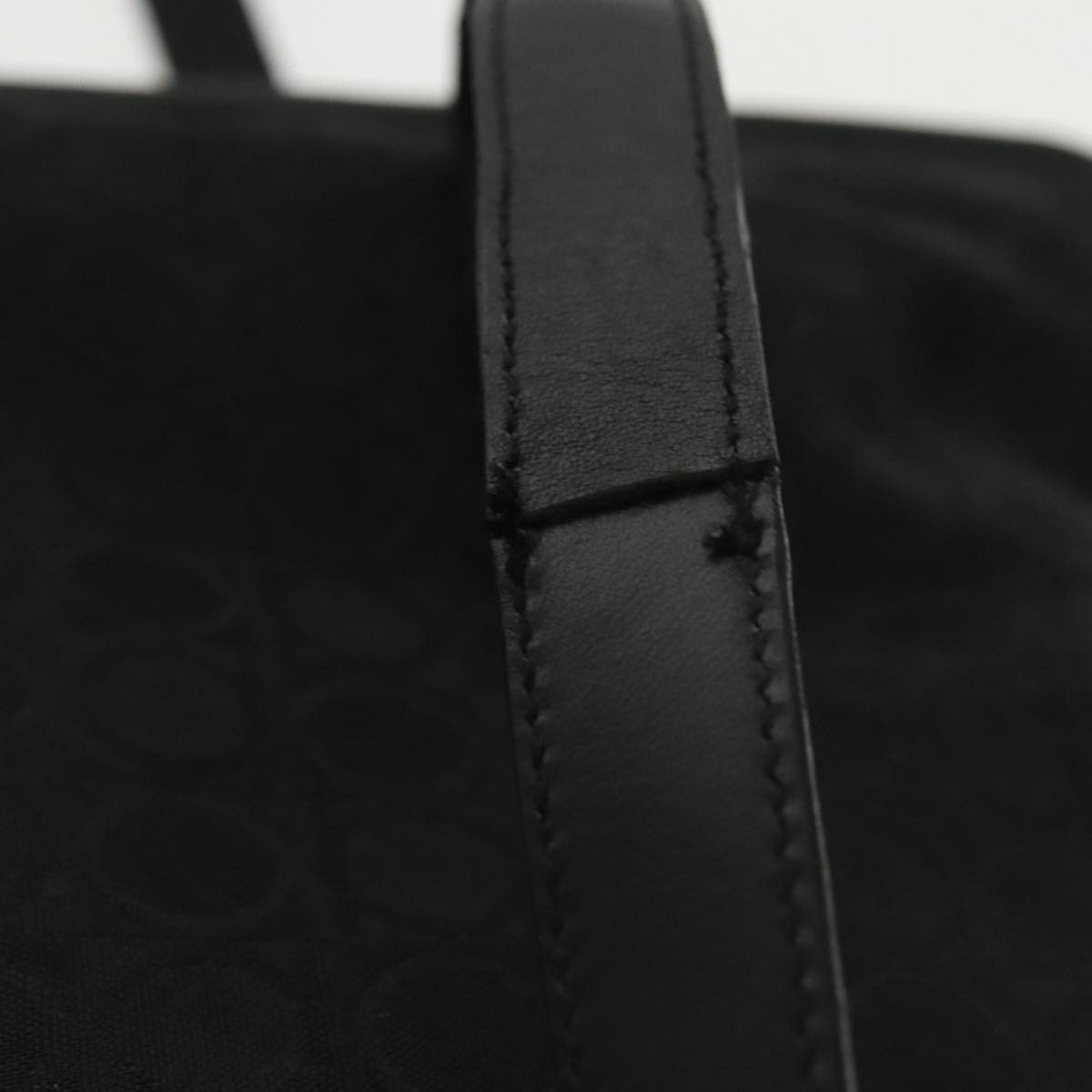 Salvatore Ferragamo Gancini Black Canvas Shoulder Bag (Pre-Owned) Size ONE SIZE - 9 Thumbnail