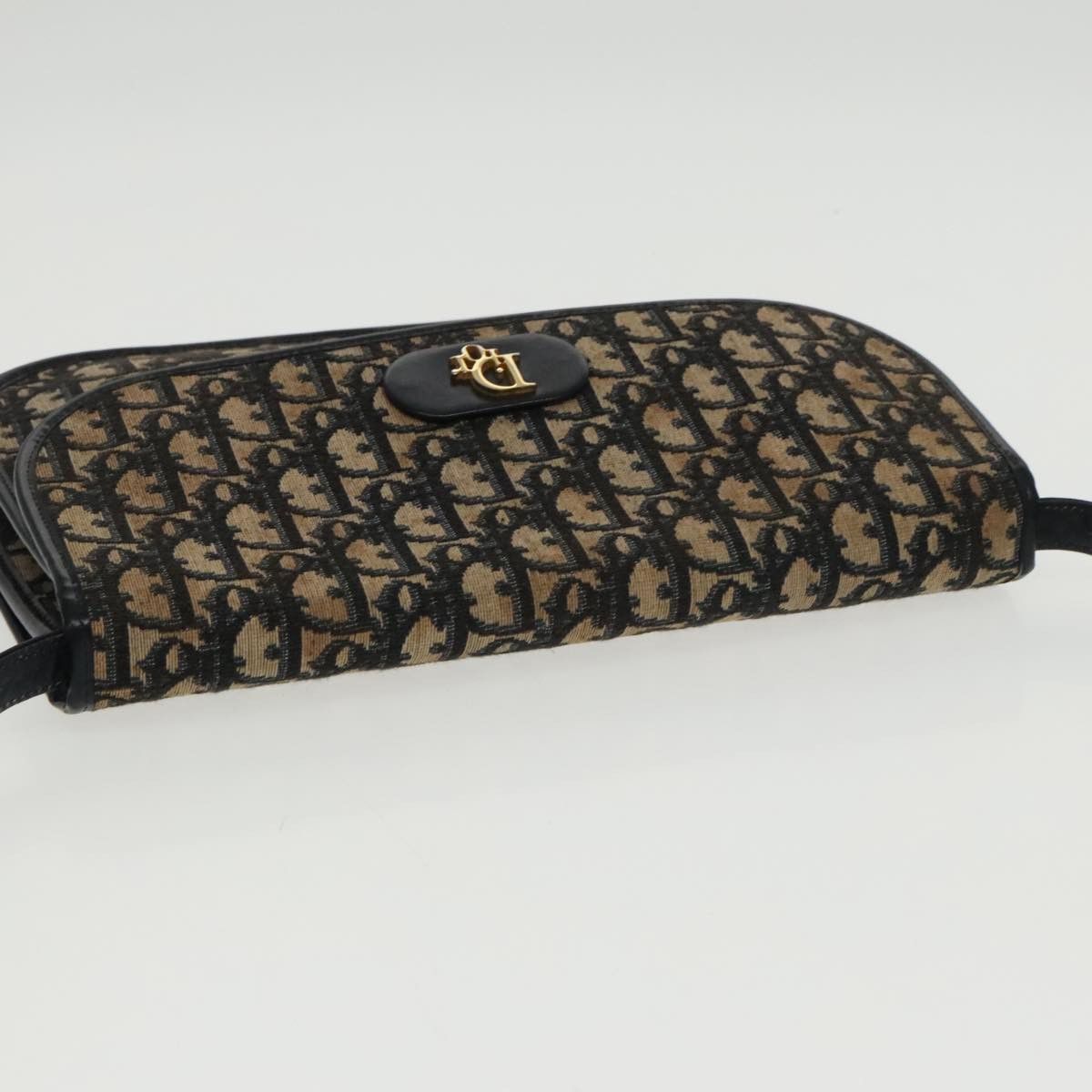 Dior Trotter Navy Canvas Shoulder Bag (Pre-Owned) Size ONE SIZE - 16 Thumbnail