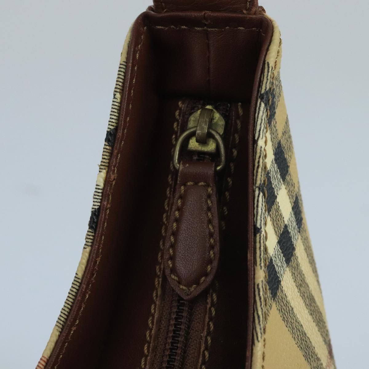 Burberry Nova Check Beige Canvas Shoulder Bag (Pre-Owned) Size ONE SIZE - 11 Thumbnail