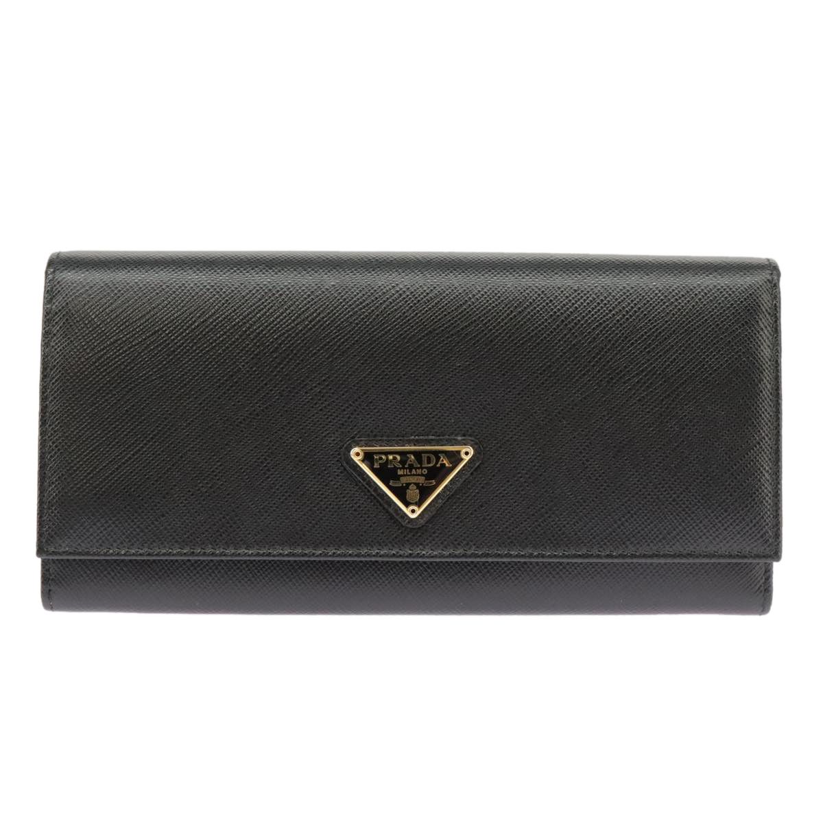 Prada Saffiano Black Leather Wallet (Pre-Owned) Size ONE SIZE - 2 Thumbnail