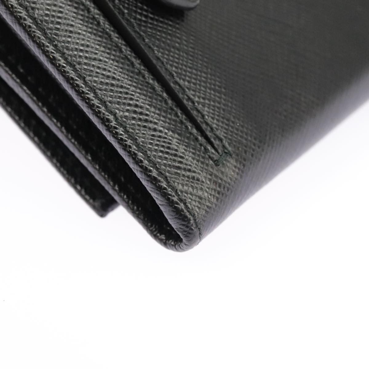 Prada Saffiano Black Leather Wallet (Pre-Owned) Size ONE SIZE - 10 Thumbnail