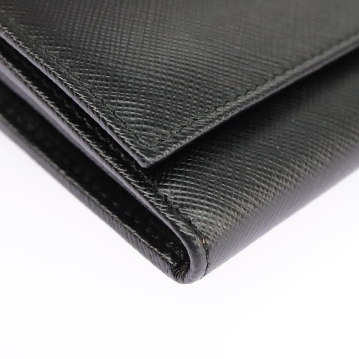 Prada Saffiano Black Leather Wallet (Pre-Owned) Size ONE SIZE - 8 Thumbnail