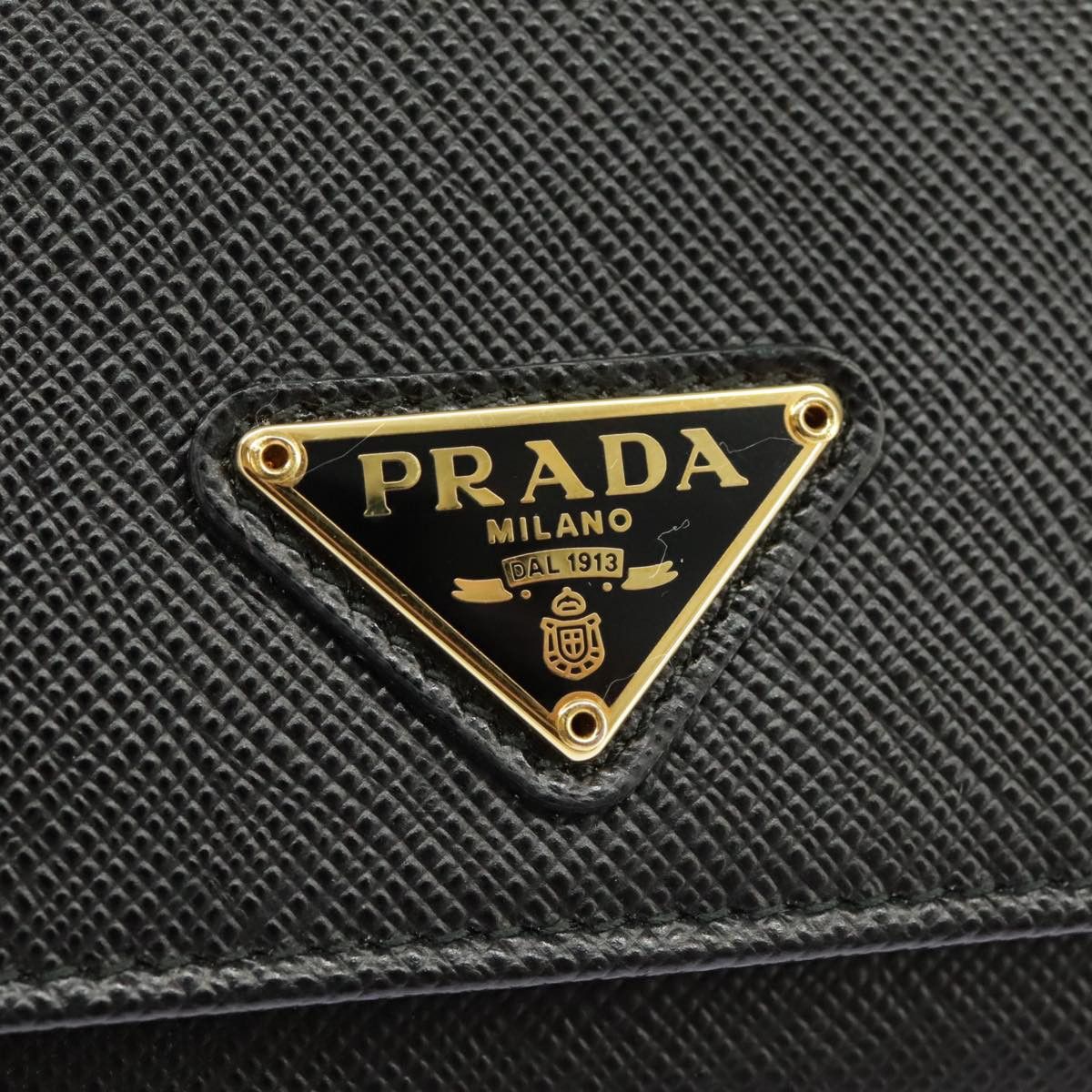 Prada Saffiano Black Leather Wallet (Pre-Owned) Size ONE SIZE - 12 Thumbnail
