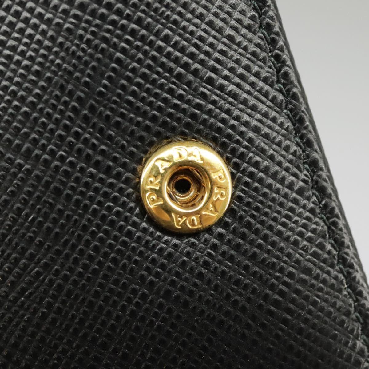 Prada Saffiano Black Leather Wallet (Pre-Owned) Size ONE SIZE - 14 Thumbnail