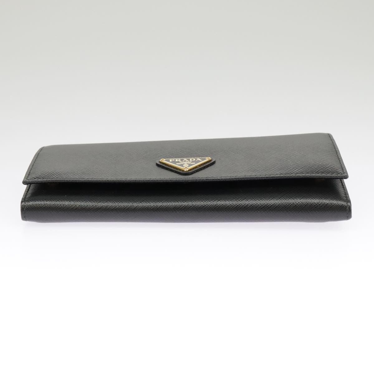 Prada Saffiano Black Leather Wallet (Pre-Owned) Size ONE SIZE - 7 Thumbnail