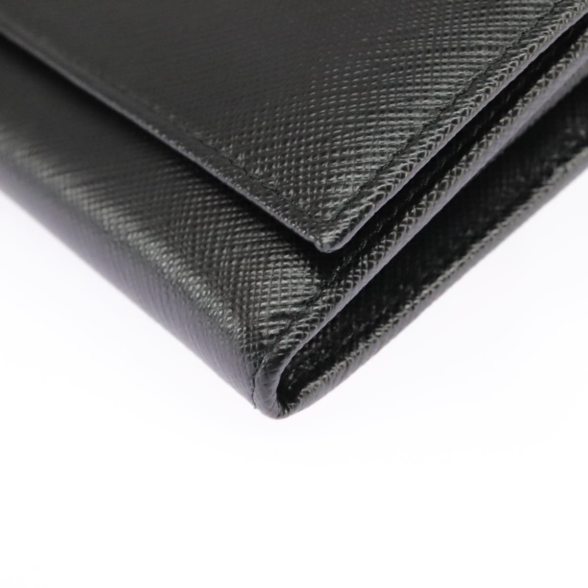Prada Saffiano Black Leather Wallet (Pre-Owned) Size ONE SIZE - 9 Thumbnail
