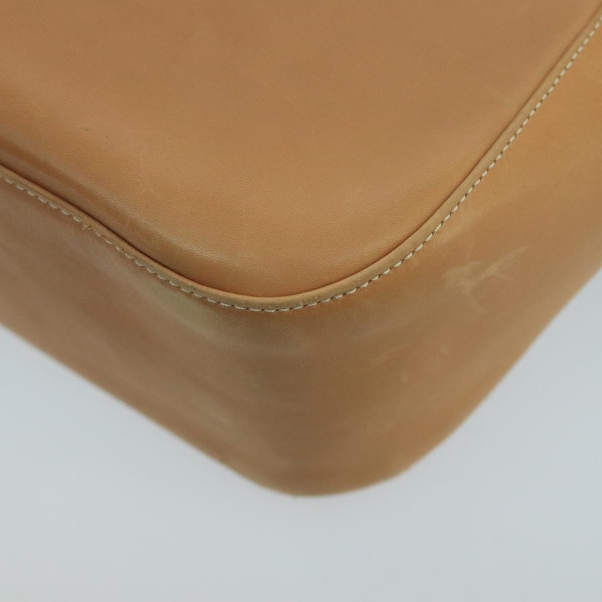 Salvatore Ferragamo Gancini Beige Leather Shoulder Bag (Pre-Owned) Size ONE SIZE - 7 Thumbnail