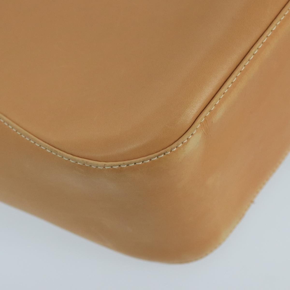 Salvatore Ferragamo Gancini Beige Leather Shoulder Bag (Pre-Owned) Size ONE SIZE - 9 Thumbnail