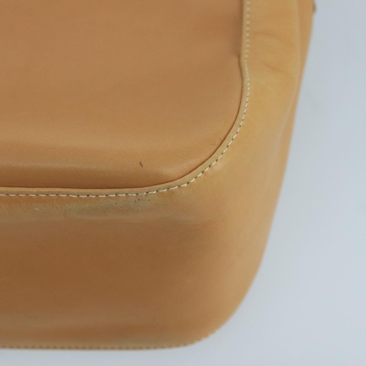 Salvatore Ferragamo Gancini Beige Leather Shoulder Bag (Pre-Owned) Size ONE SIZE - 8 Thumbnail
