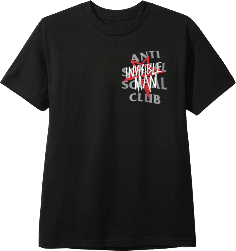 Anti Social Social Club ASSC x Invisible Man Tee Grailed