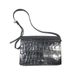 Jean Paul Gaultier Black Crocodile Embossed Vintage Messenger Bag Size ONE SIZE - 1 Thumbnail
