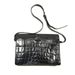 Jean Paul Gaultier Black Crocodile Embossed Vintage Messenger Bag Size ONE SIZE - 6 Thumbnail