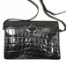 Jean Paul Gaultier Black Crocodile Embossed Vintage Messenger Bag Size ONE SIZE - 7 Thumbnail