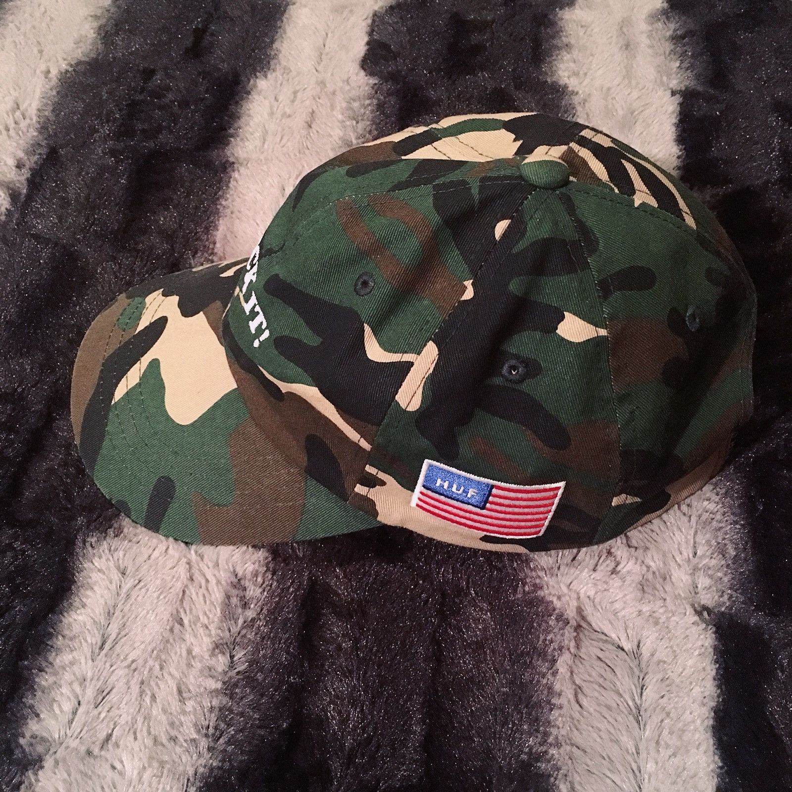 Huf HuF Fuck It Dad Camo Hat Grailed