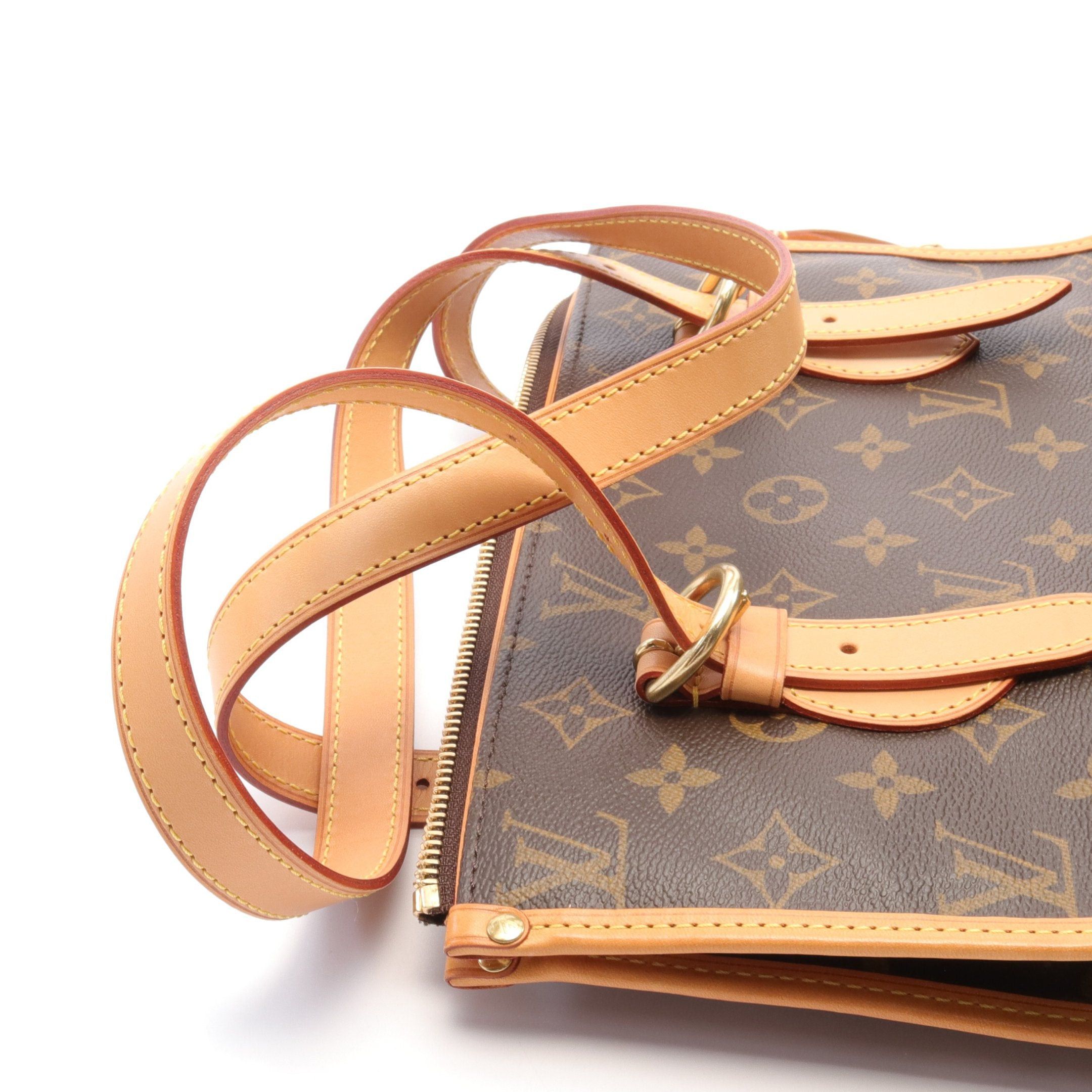 Louis Vuitton Louis Vuitton Popincourt O Monogram Shoulder Bag Tote Leather Brown Size ONE SIZE - 7 Thumbnail
