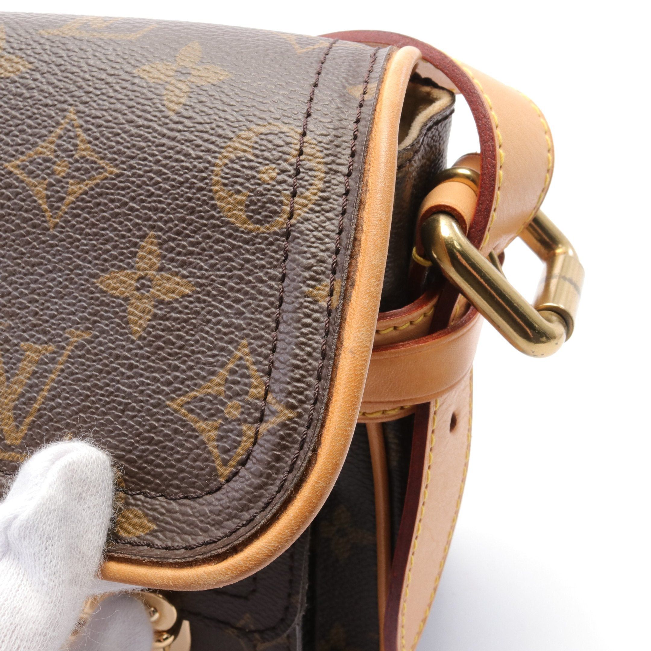 Louis Vuitton Louis Vuitton Hudson Pm Monogram Shoulder Bag Leather Brown Size ONE SIZE - 7 Thumbnail
