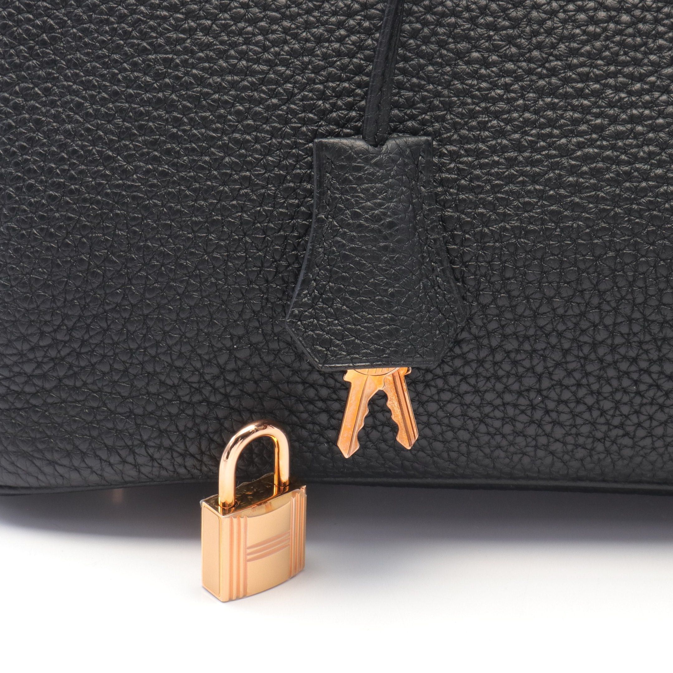 Hermes Hermes Birkin 30 Handbag Togo Black Gold Hardware D Stamp Size ONE SIZE - 6 Thumbnail