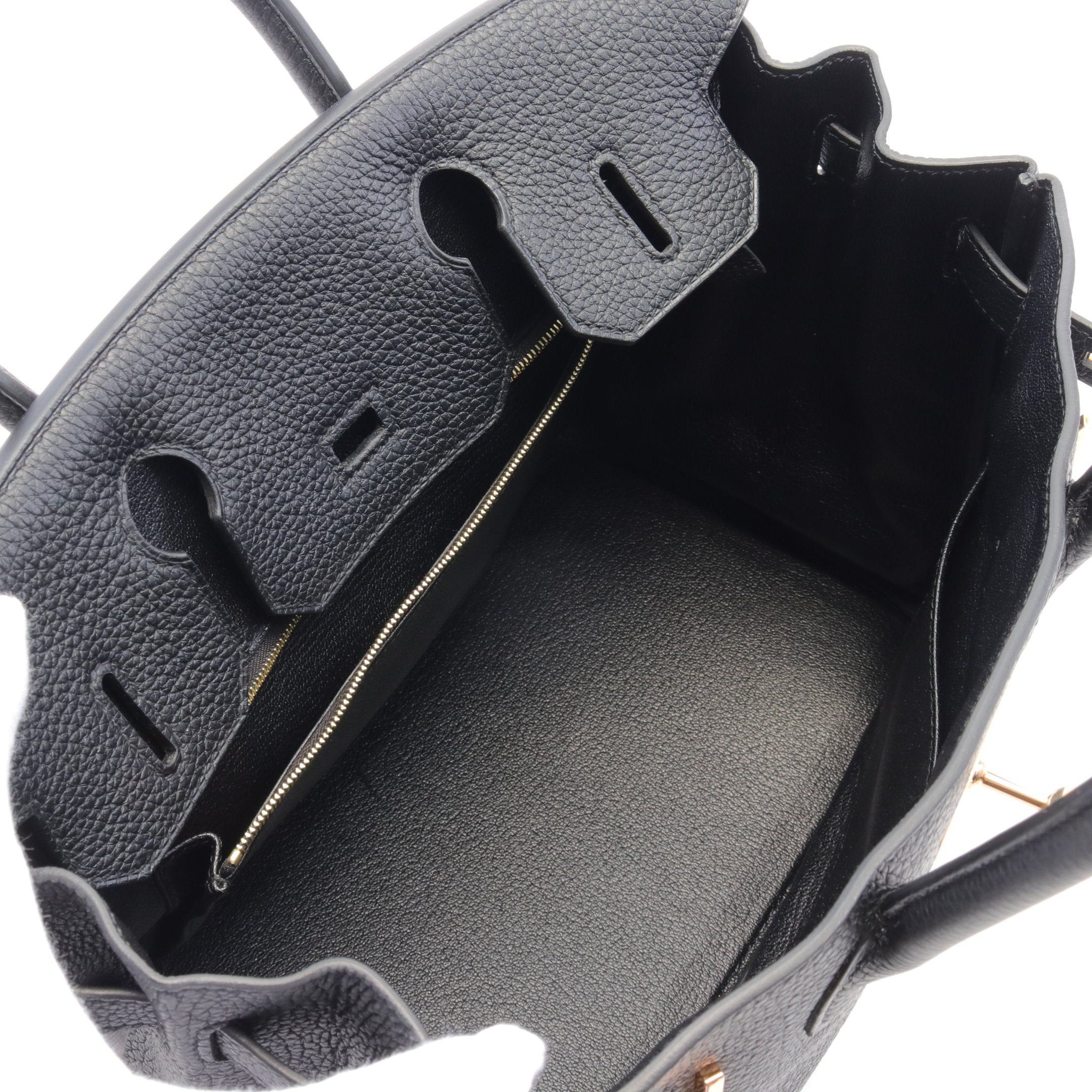 Hermes Hermes Birkin 30 Handbag Togo Black Gold Hardware D Stamp Size ONE SIZE - 3 Thumbnail