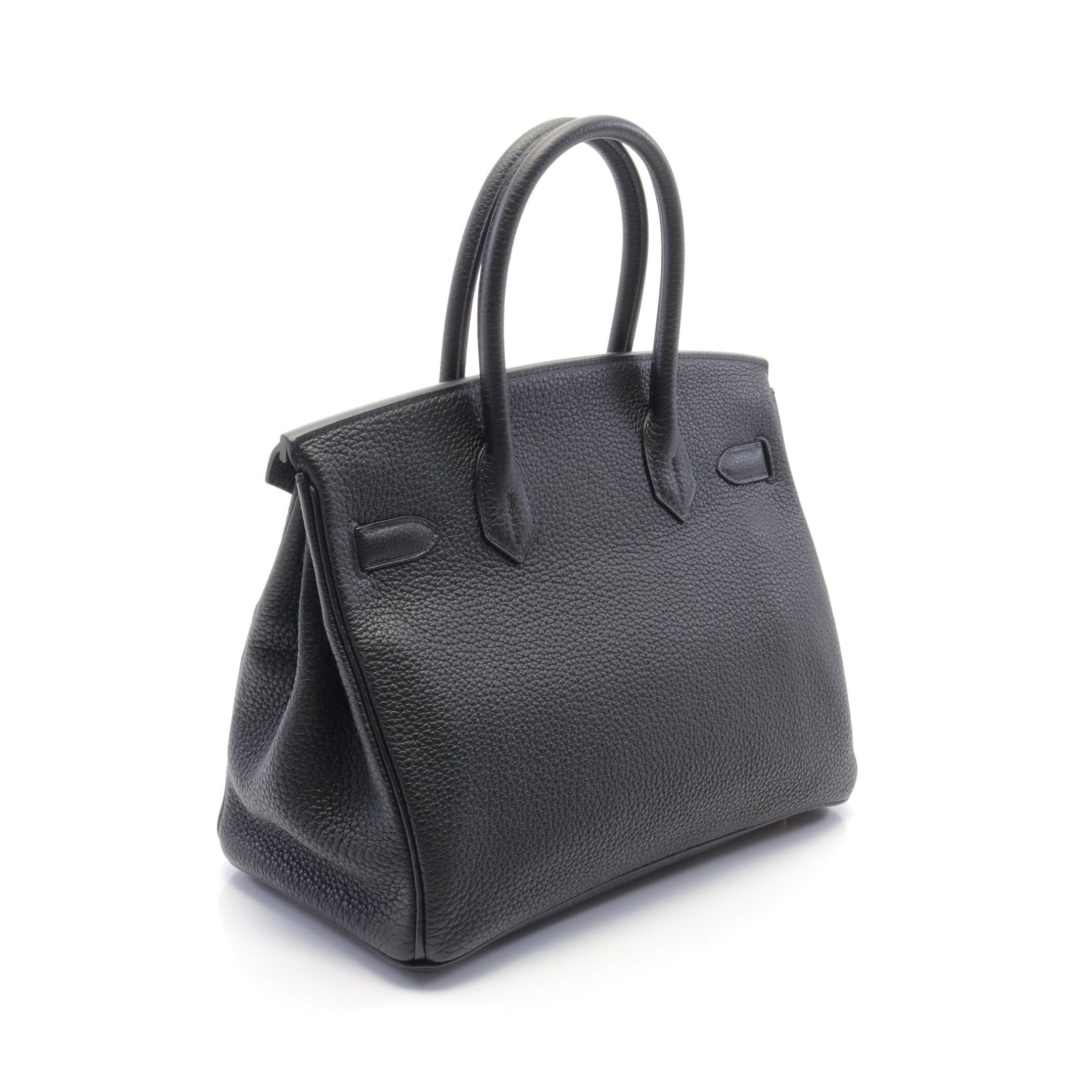 Hermes Hermes Birkin 30 Handbag Togo Black Gold Hardware D Stamp Size ONE SIZE - 2 Thumbnail