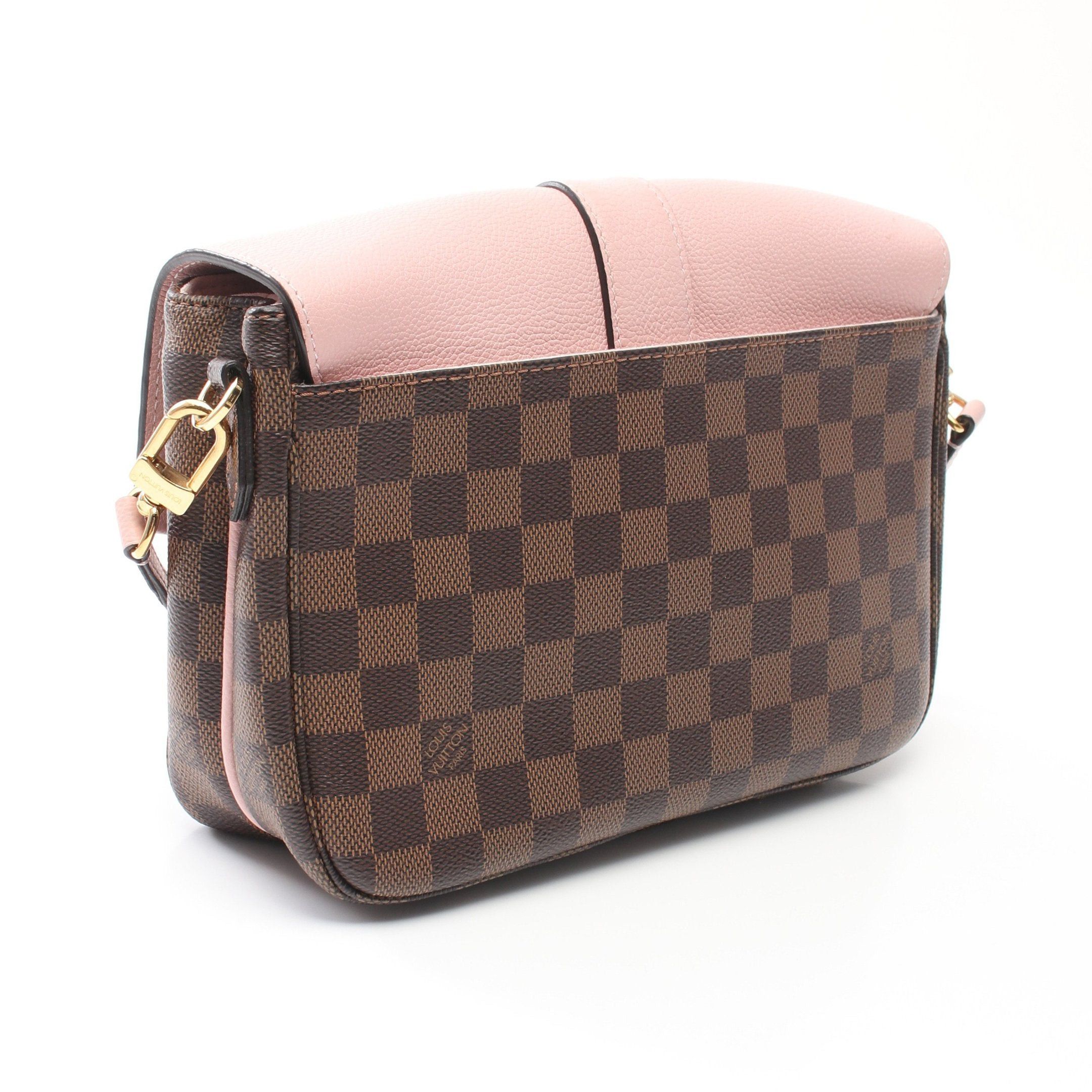 Louis Vuitton Louis Vuitton Clapton Damier Ebene Magnolia Shoulder Bag Leather Brown Pink Size ONE SIZE - 2 Thumbnail