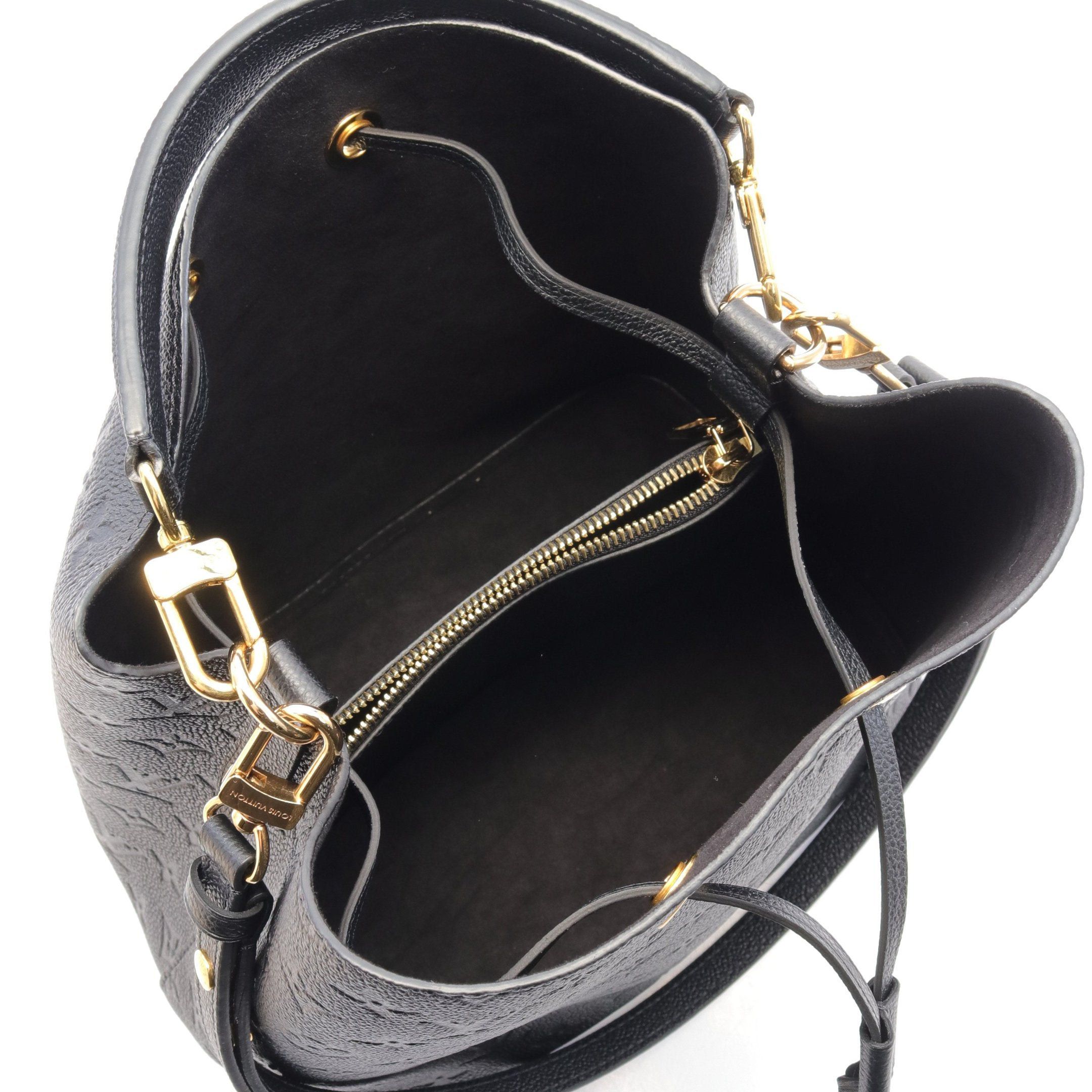 Louis Vuitton Louis Vuitton Neo Noe Monogram Empreinte Noir Handbag Leather Black Size ONE SIZE - 3 Thumbnail