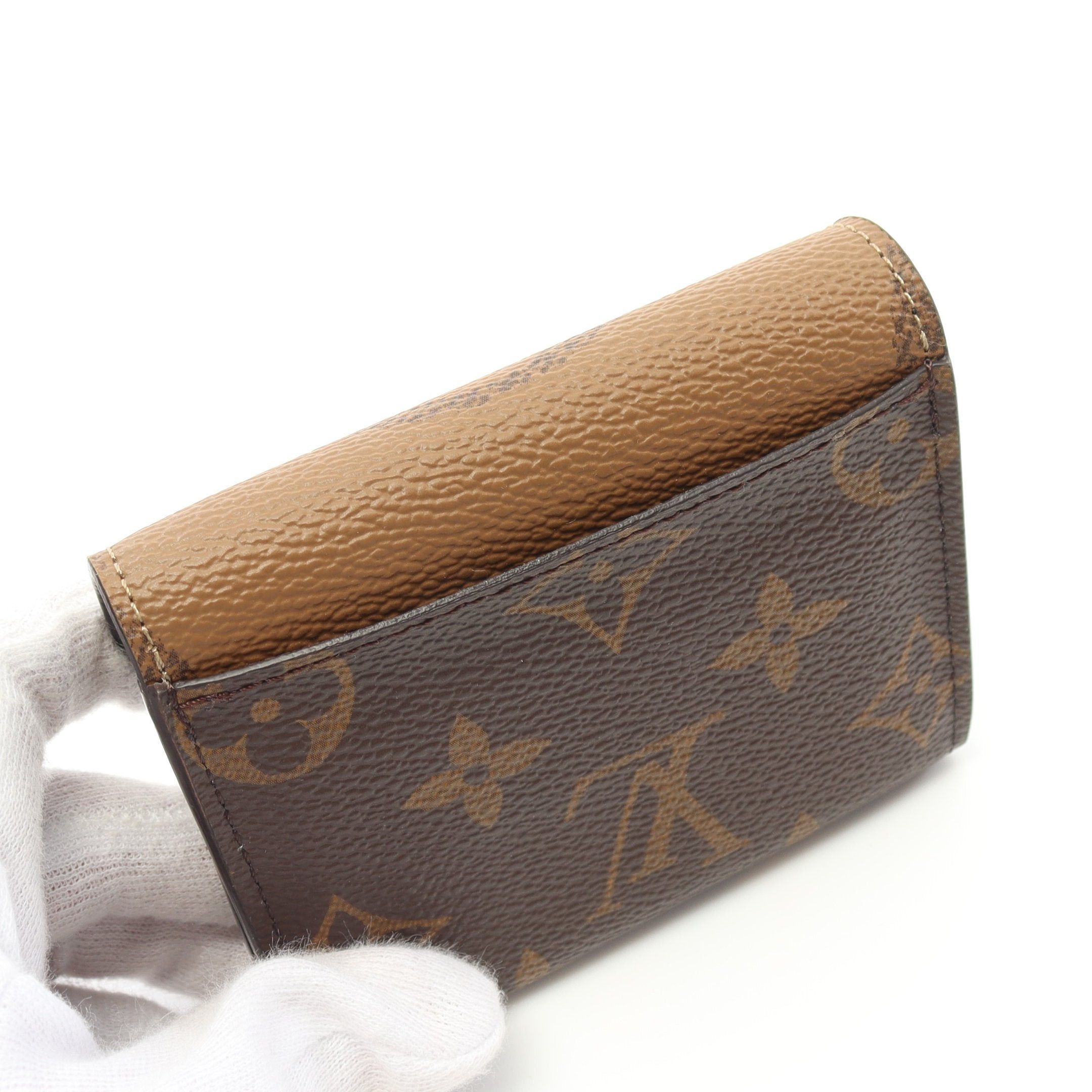 Louis Vuitton Louis Vuitton Portefeuil Zoe Monogram Giant Reverse Trifold Wallet Compact Brown Beige Size ONE SIZE - 5 Thumbnail
