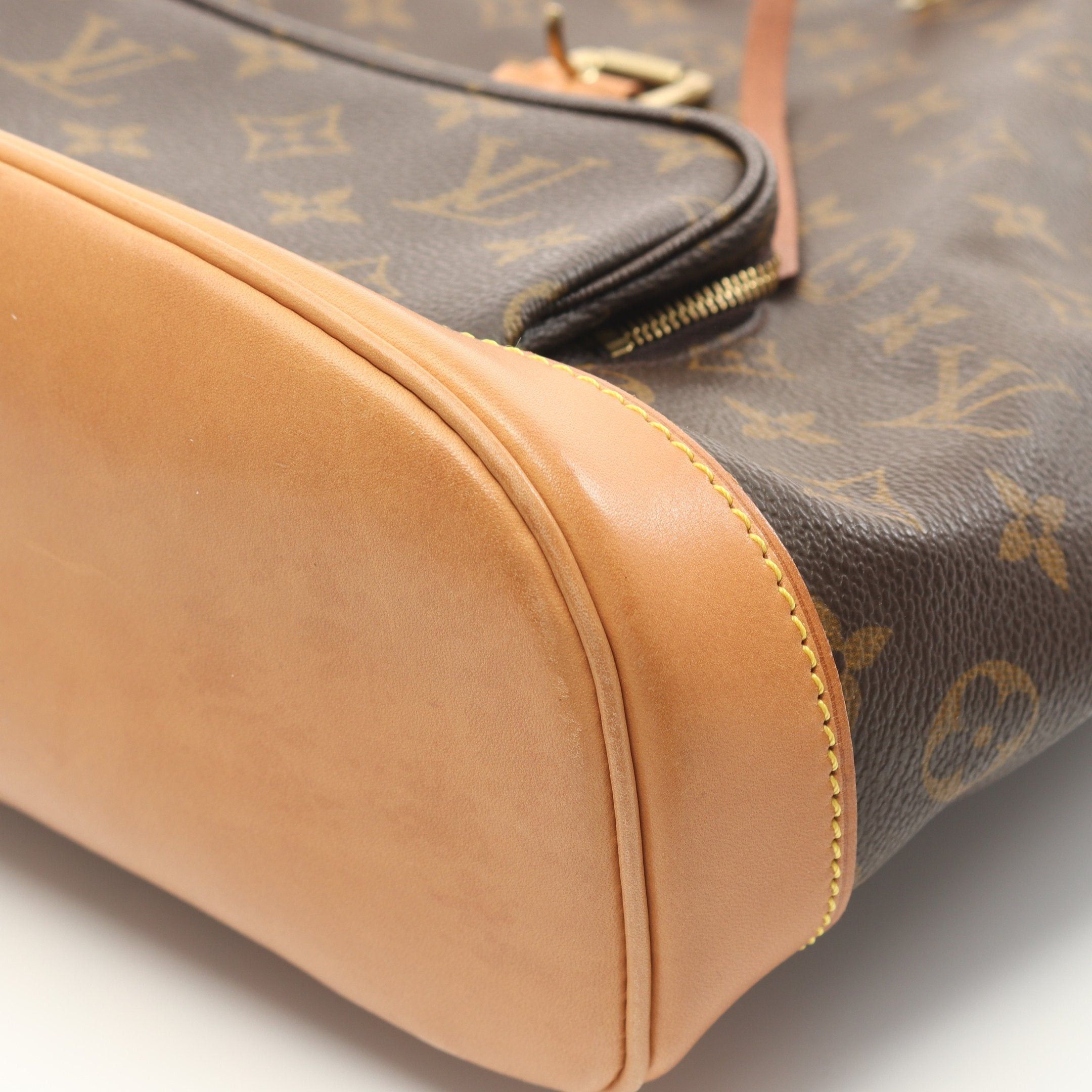 Louis Vuitton Louis Vuitton Montsouris Mm Monogram Backpack Rucksack Leather Brown Size ONE SIZE - 6 Thumbnail