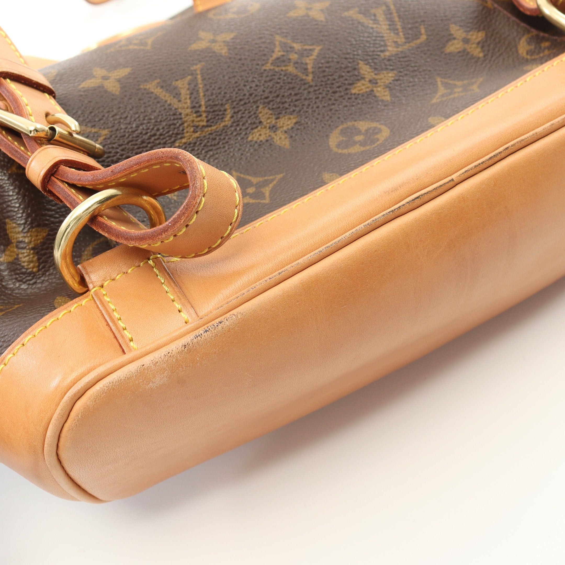 Louis Vuitton Louis Vuitton Montsouris Mm Monogram Backpack Rucksack Leather Brown Size ONE SIZE - 9 Thumbnail