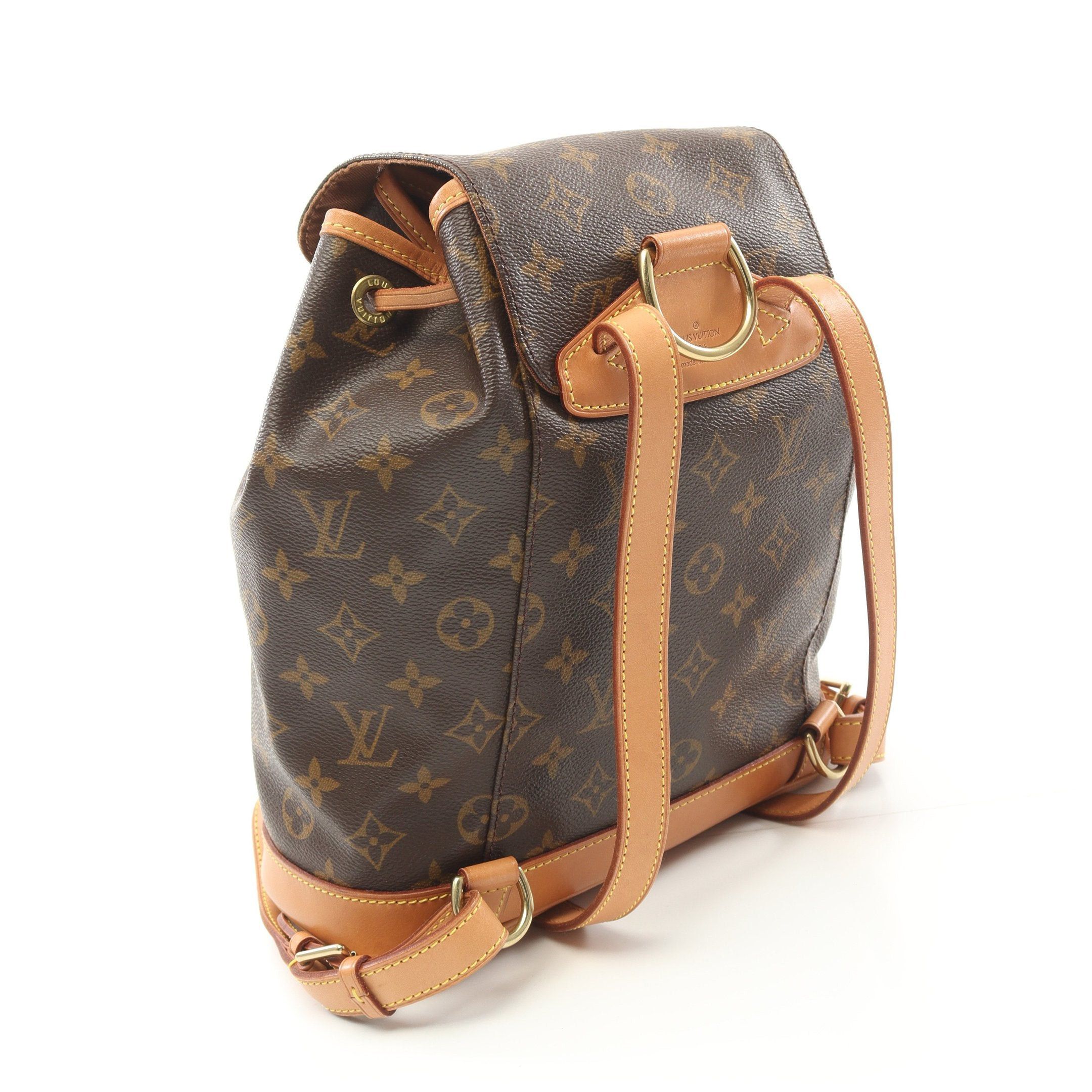 Louis Vuitton Louis Vuitton Montsouris Mm Monogram Backpack Rucksack Leather Brown Size ONE SIZE - 2 Thumbnail