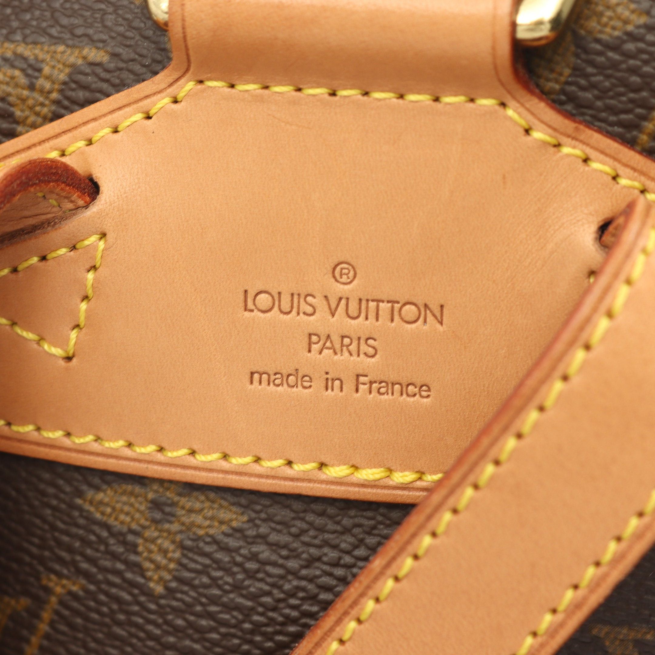 Louis Vuitton Louis Vuitton Montsouris Mm Monogram Backpack Rucksack Leather Brown Size ONE SIZE - 4 Thumbnail
