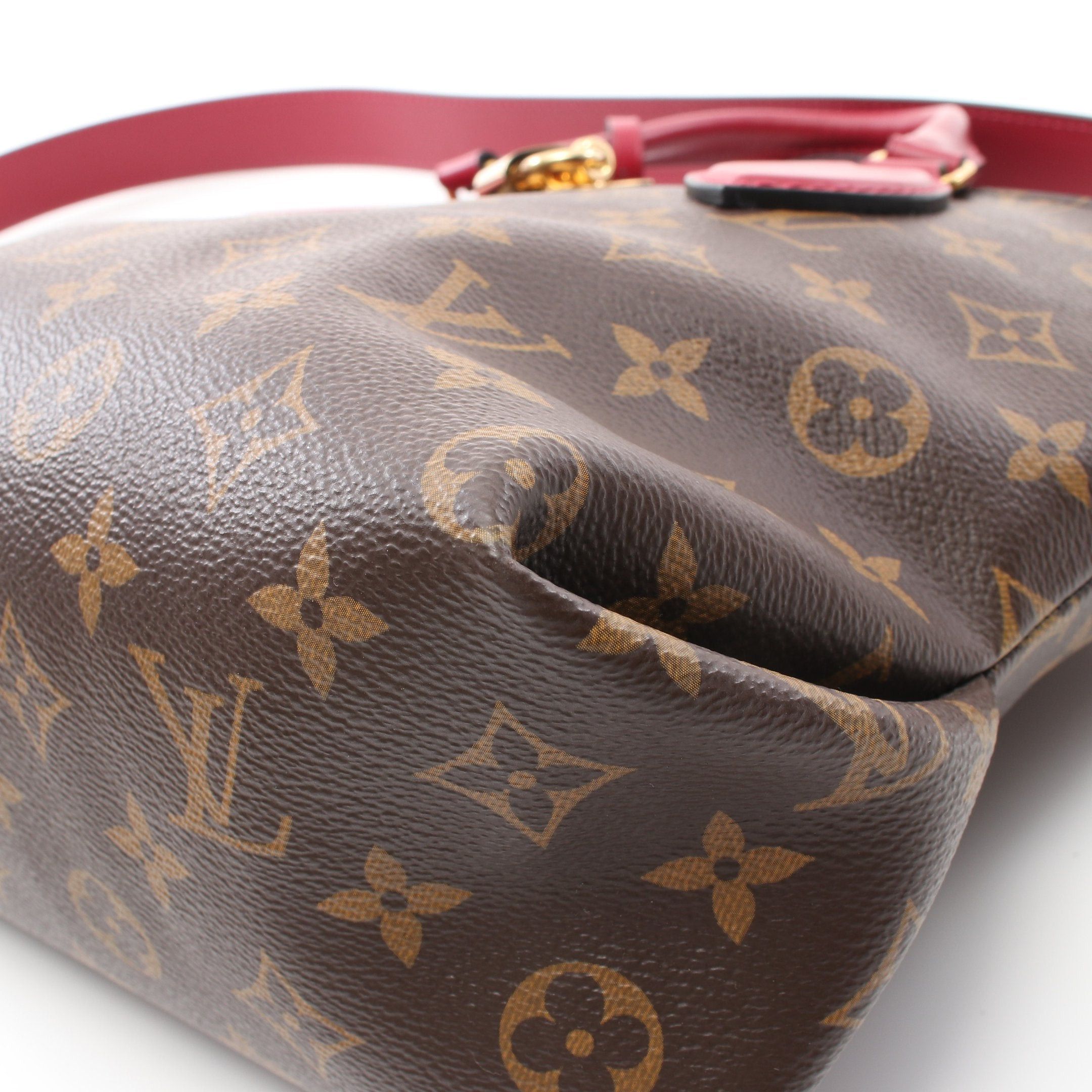 Louis Vuitton Louis Vuitton Flower Zipped Tote Pm Monogram Handbag Bag Leather Brown Bordeaux Size ONE SIZE - 6 Thumbnail