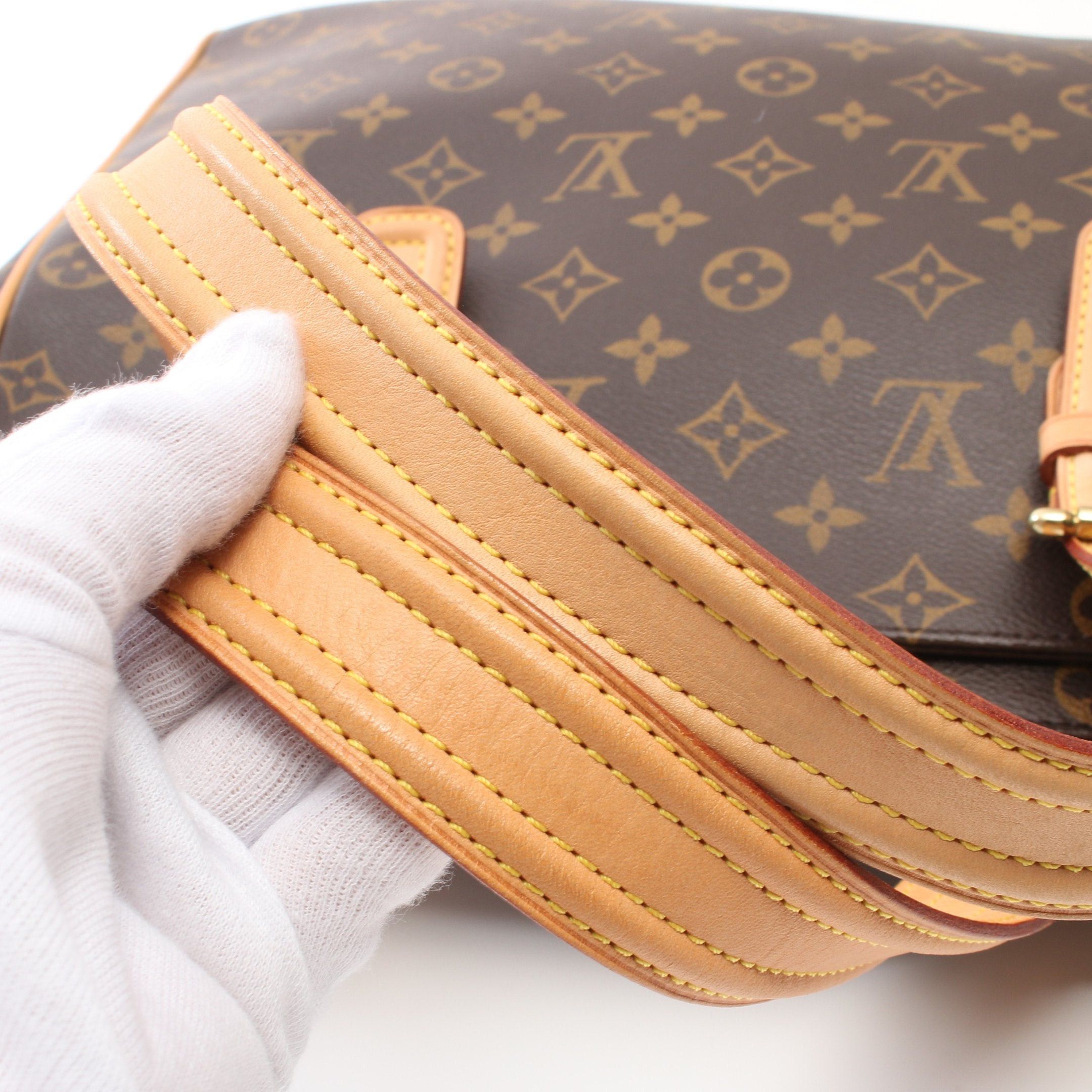 Louis Vuitton Louis Vuitton Multi-Priest Monogram Handbag Leather Brown Size ONE SIZE - 8 Thumbnail