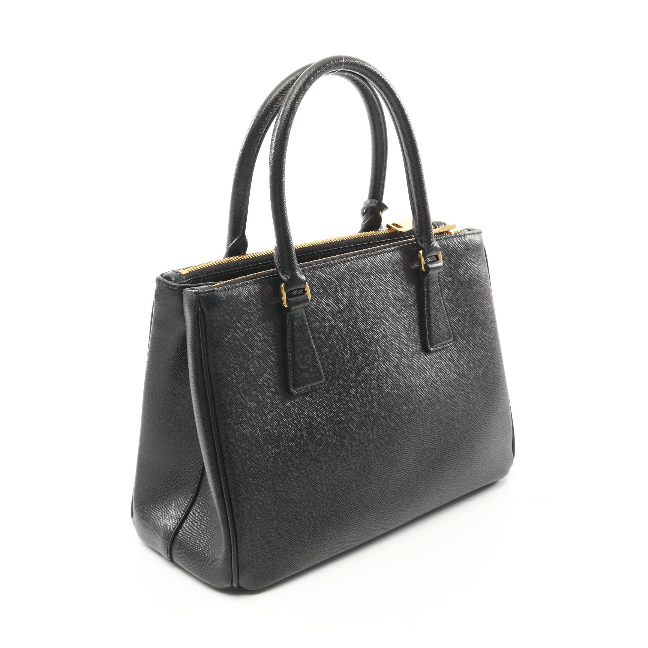 Prada Prada Saffiano Lux Galleria Handbag Leather Black Size ONE SIZE - 2 Thumbnail