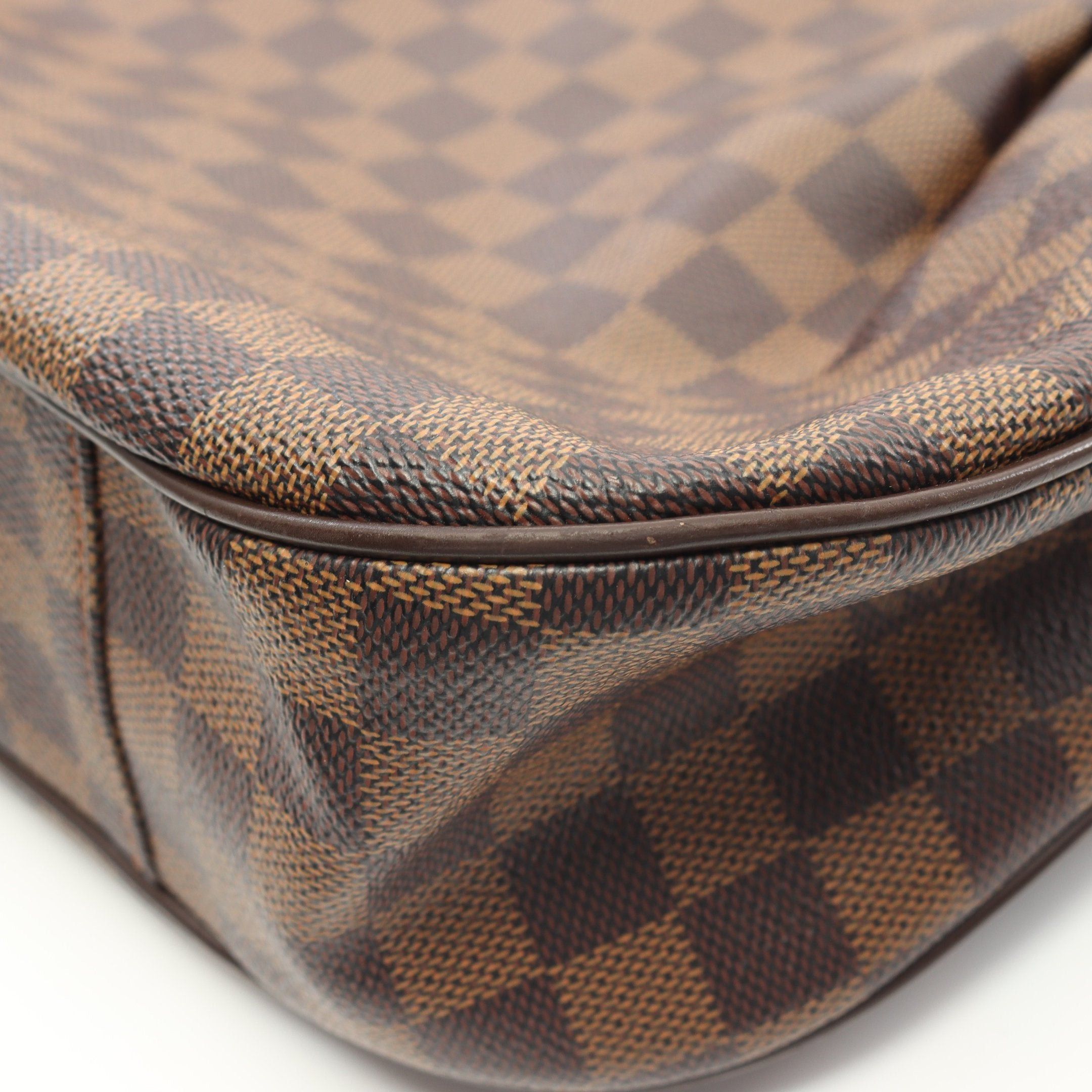 Louis Vuitton Louis Vuitton Evora Mm Damier Ebene Handbag Leather Brown Size ONE SIZE - 7 Thumbnail