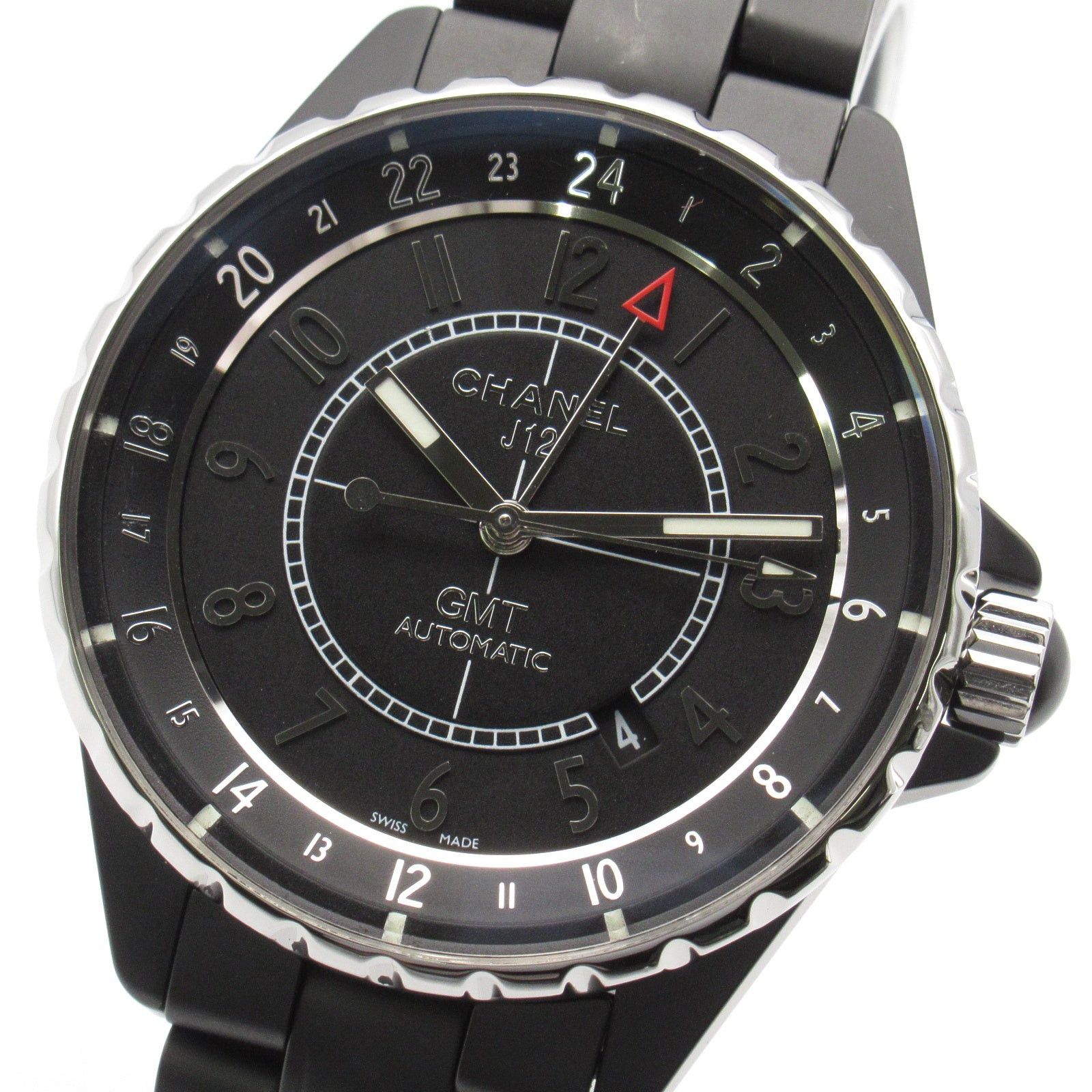 Chanel Chanel J12 Gmt Mens Watch Automatic Winding Ceramic Black Size ONE SIZE - 3 Thumbnail