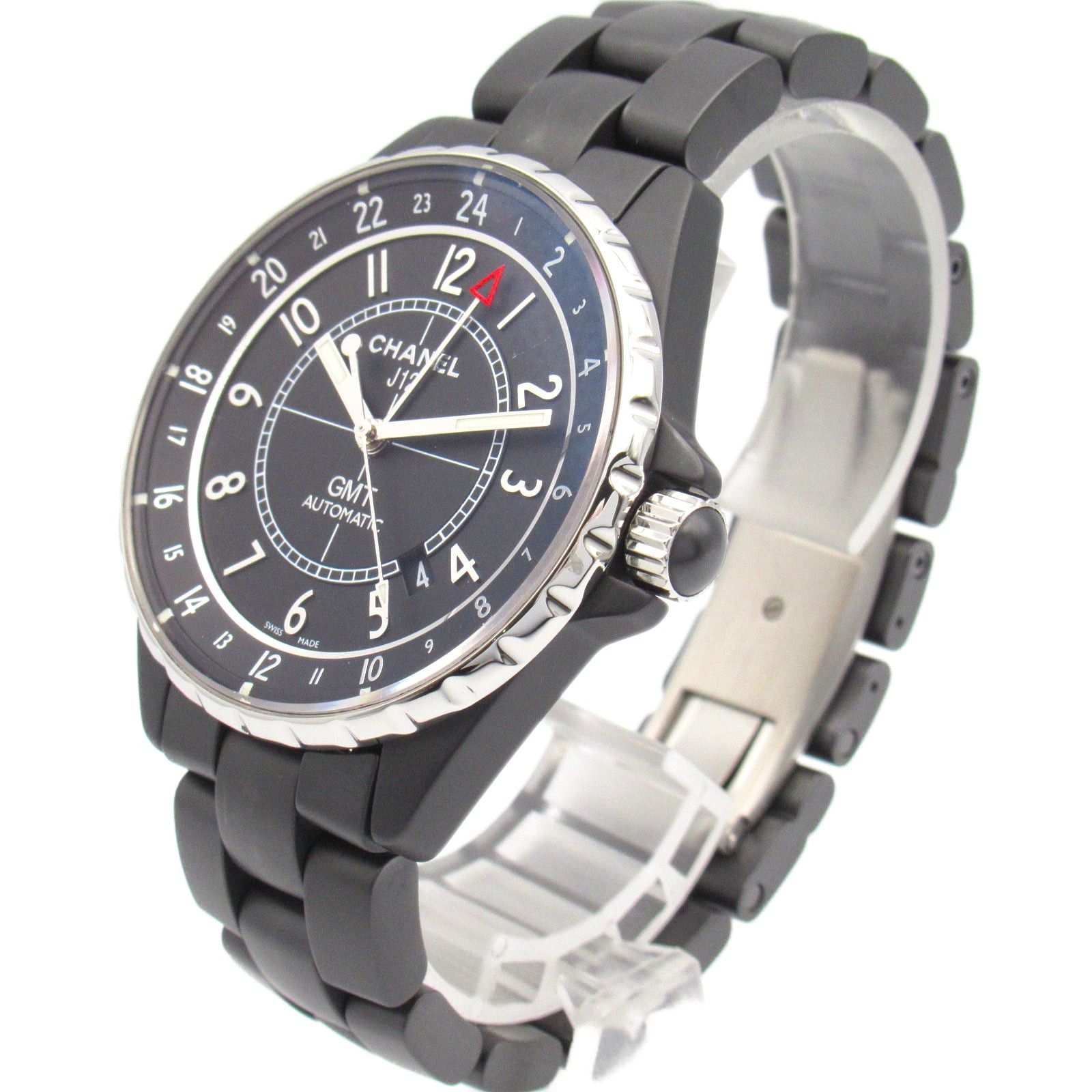 Chanel Chanel J12 Gmt Mens Watch Automatic Winding Ceramic Black Size ONE SIZE - 2 Thumbnail