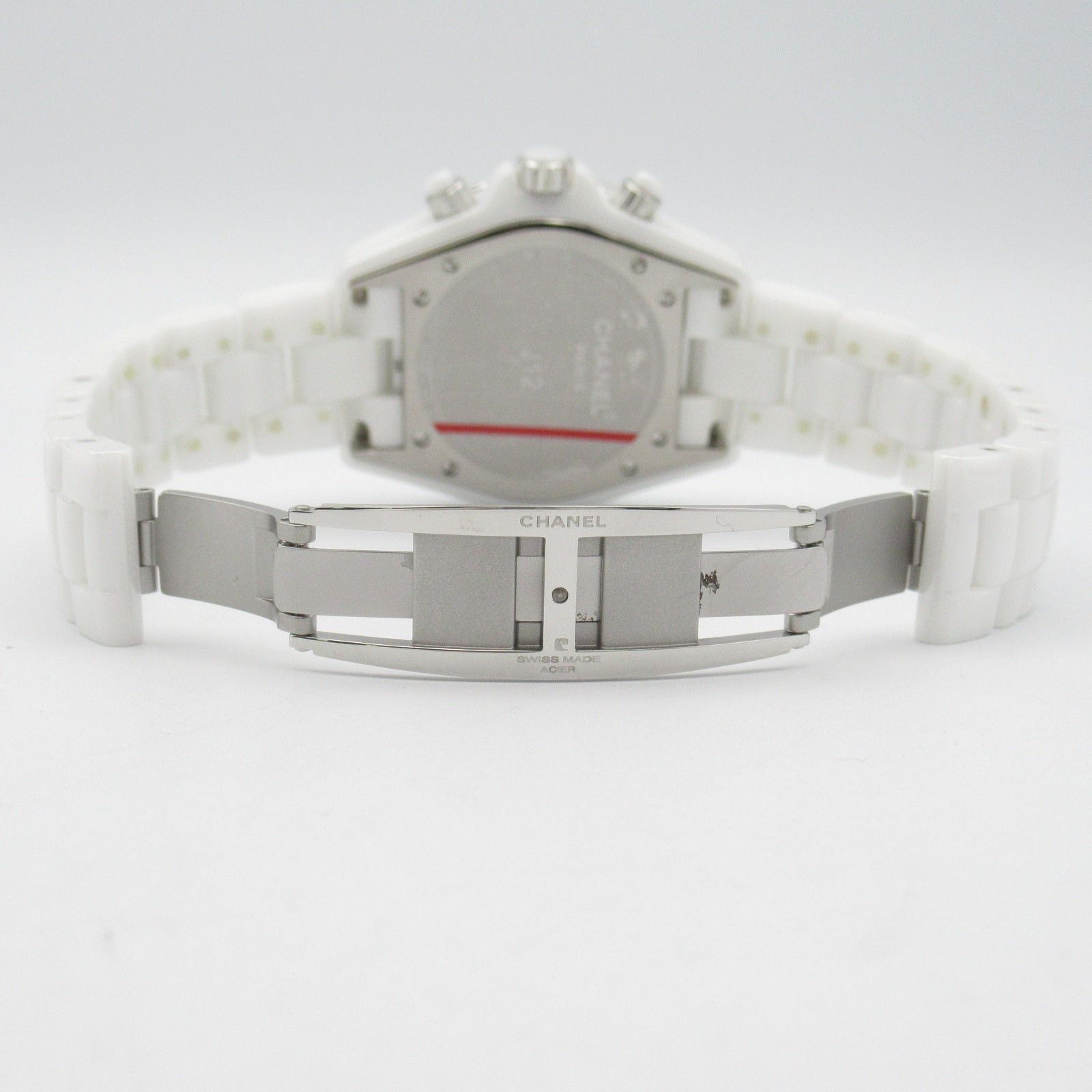 Chanel Chanel J12 Chronograph Mens Watch Automatic Winding Ceramic White Size ONE SIZE - 4 Thumbnail