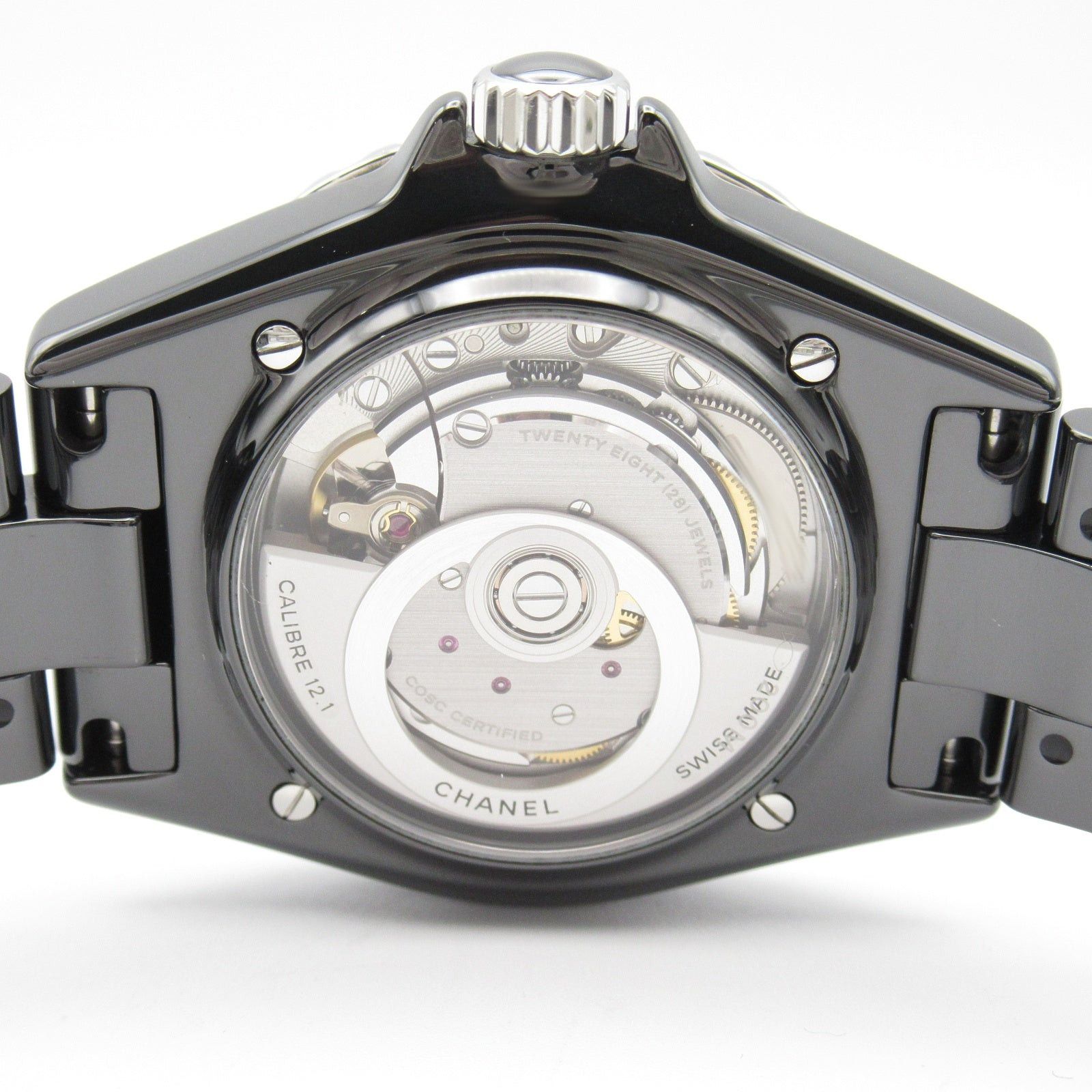 Chanel Chanel J12 12P Diamond Mens Watch Automatic Winding Ceramic Black Size ONE SIZE - 6 Thumbnail