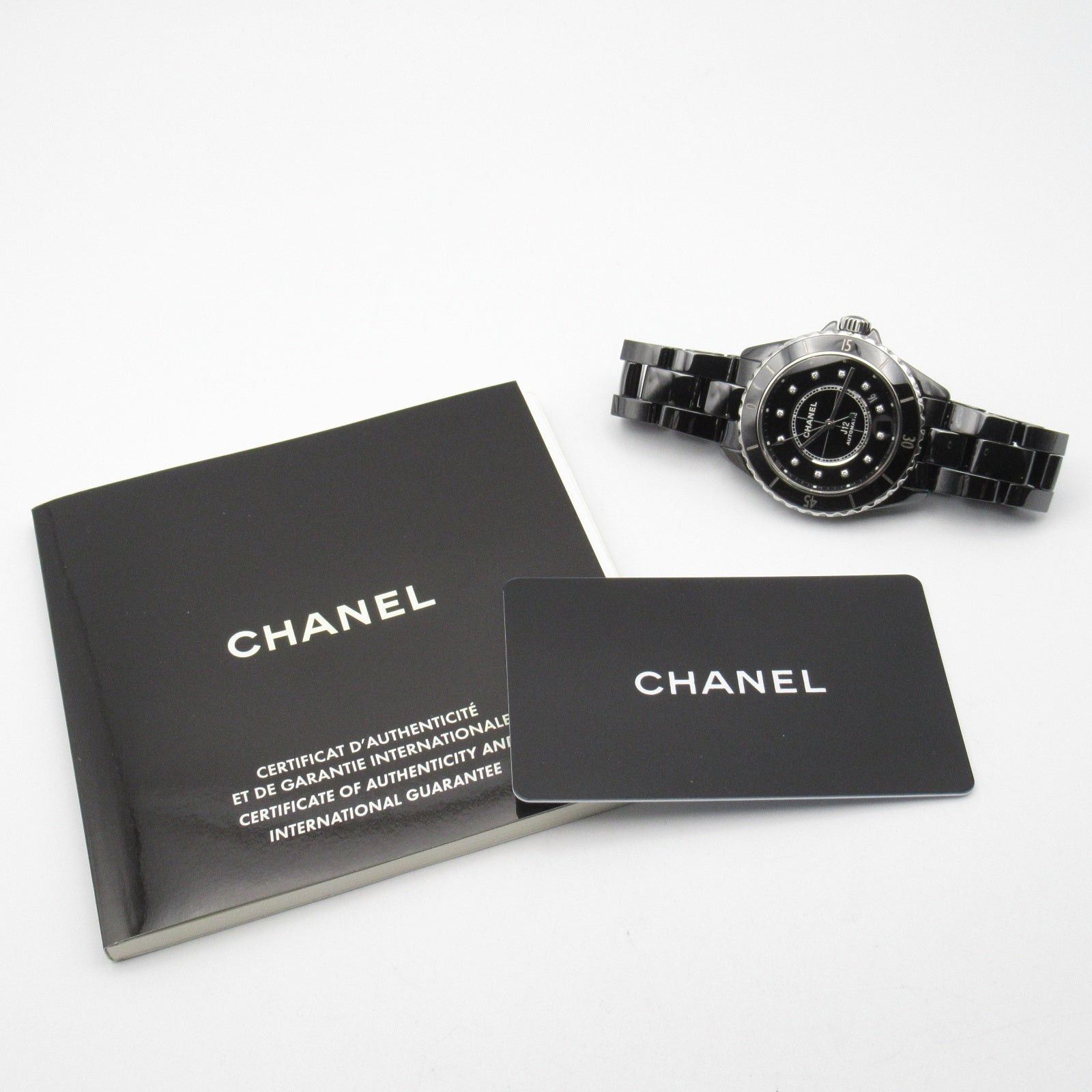 Chanel Chanel J12 12P Diamond Mens Watch Automatic Winding Ceramic Black Size ONE SIZE - 11 Thumbnail