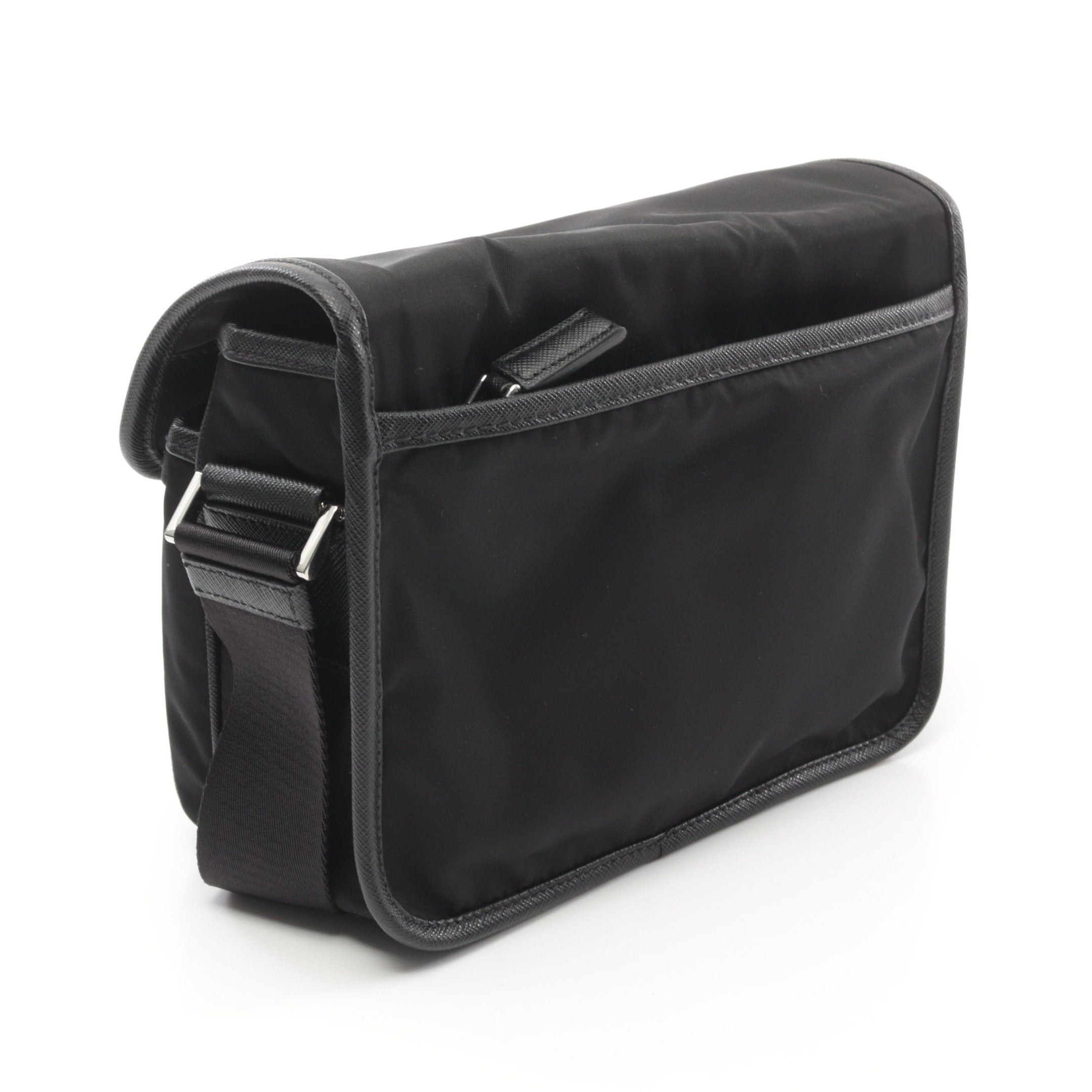Prada Prada Re-Nylon Shoulder Bag Nylon Saffiano Leather Black Size ONE SIZE - 2 Thumbnail
