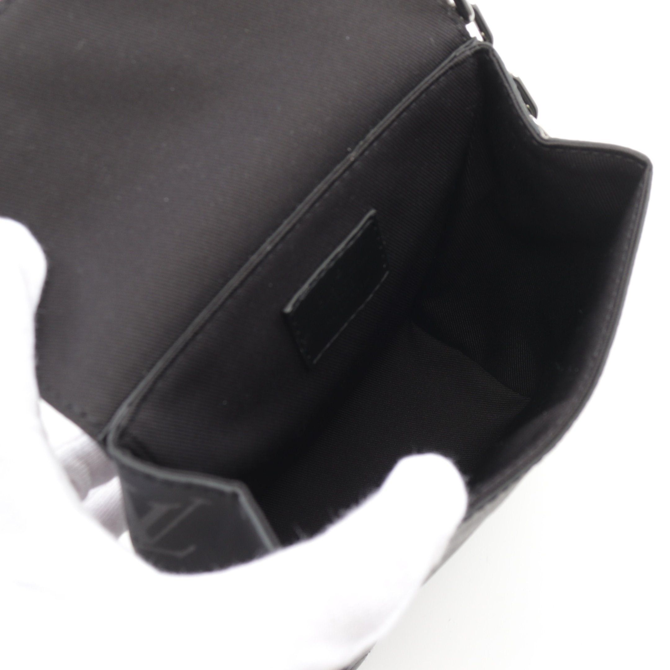 Louis Vuitton Louis Vuitton Nano Steamer Monogram Eclipse Shoulder Bag Leather Black Size ONE SIZE - 3 Thumbnail