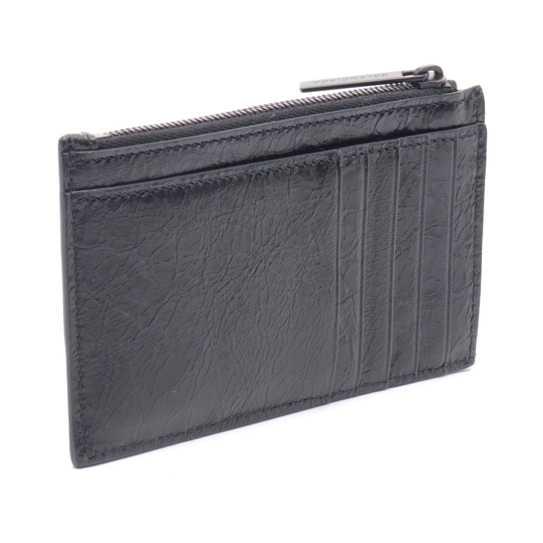 Balenciaga Balenciaga Monaco Long Coin &Amp; Card Holder Case Purse Leather Black Size ONE SIZE - 2 Thumbnail