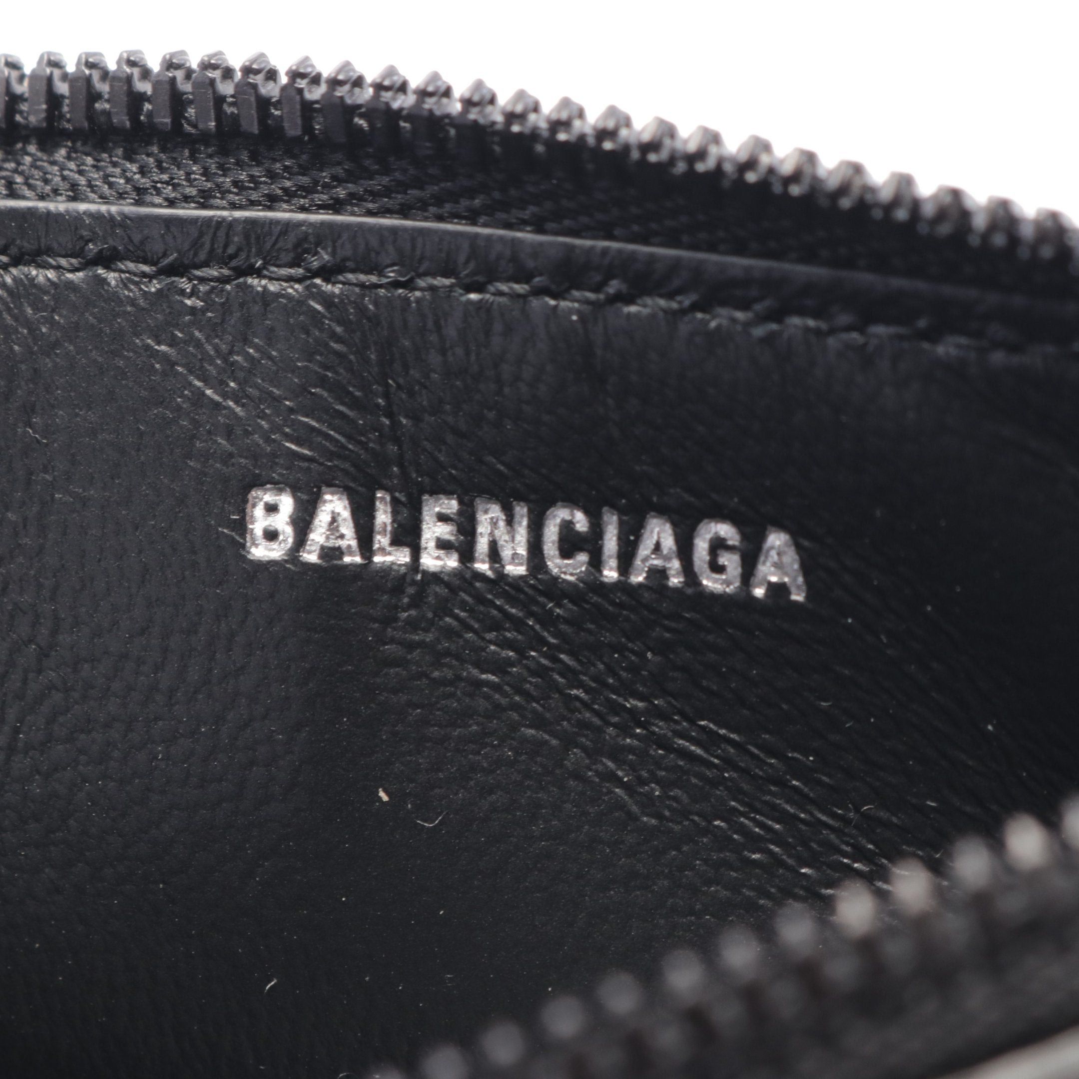 Balenciaga Balenciaga Monaco Long Coin &Amp; Card Holder Case Purse Leather Black Size ONE SIZE - 4 Thumbnail