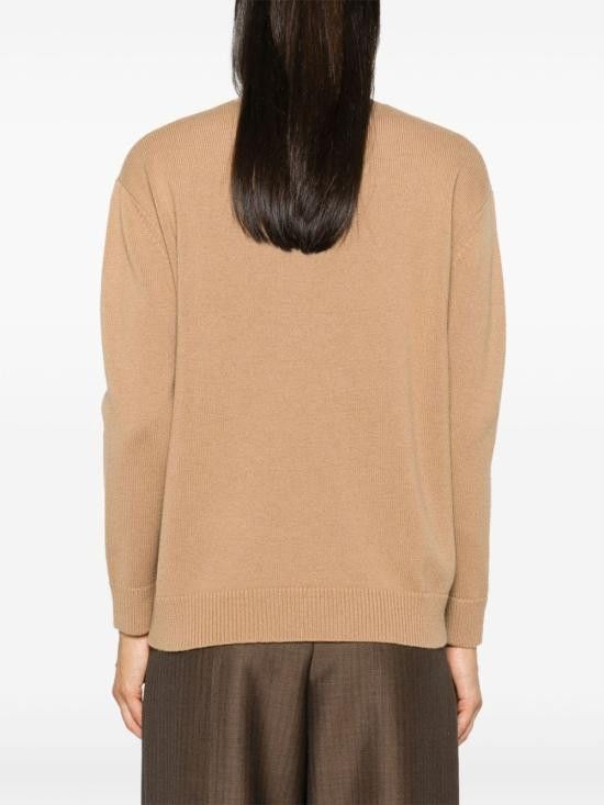Max Mara MAX MARA Women Sweater 2421366222600 PLATA025 Brown Size L / US 10 / IT 46 - 3 Thumbnail