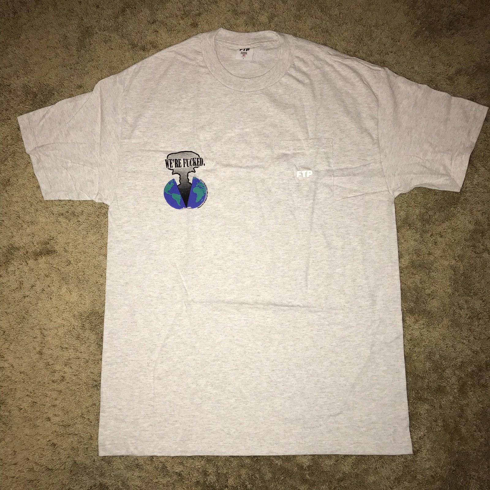 Fuck The Population FTP GAP Fisher Pocket tee | Grailed