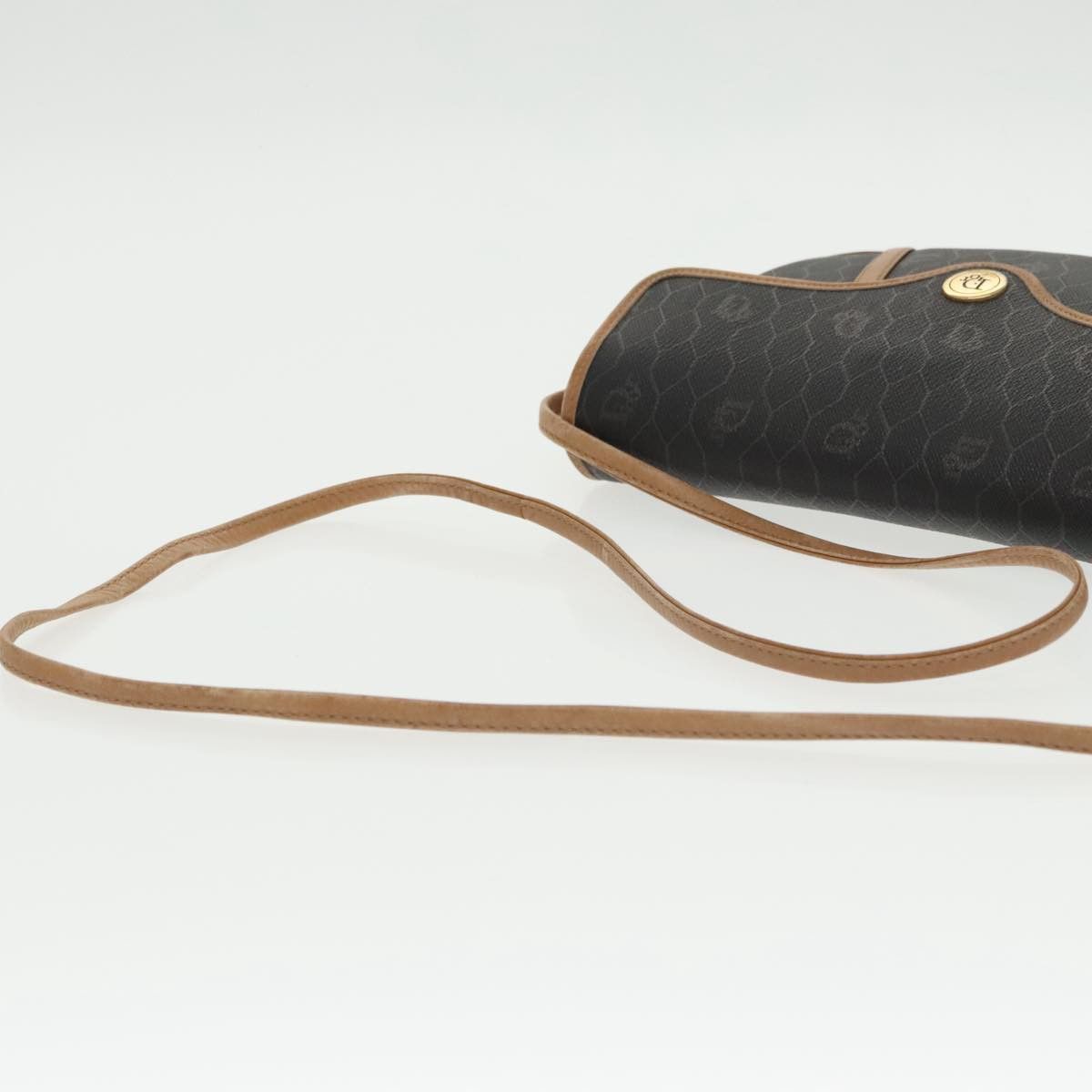 Dior Honeycomb Black Canvas Shoulder Bag (Pre-Owned) Size ONE SIZE - 4 Thumbnail