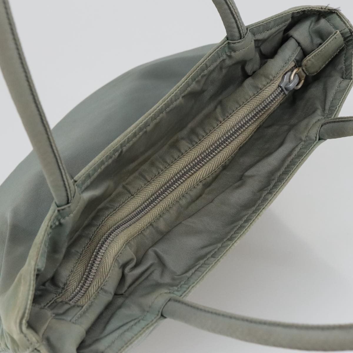 Prada Tessuto Khaki Synthetic Handbag (Pre-Owned) Size ONE SIZE - 14 Thumbnail