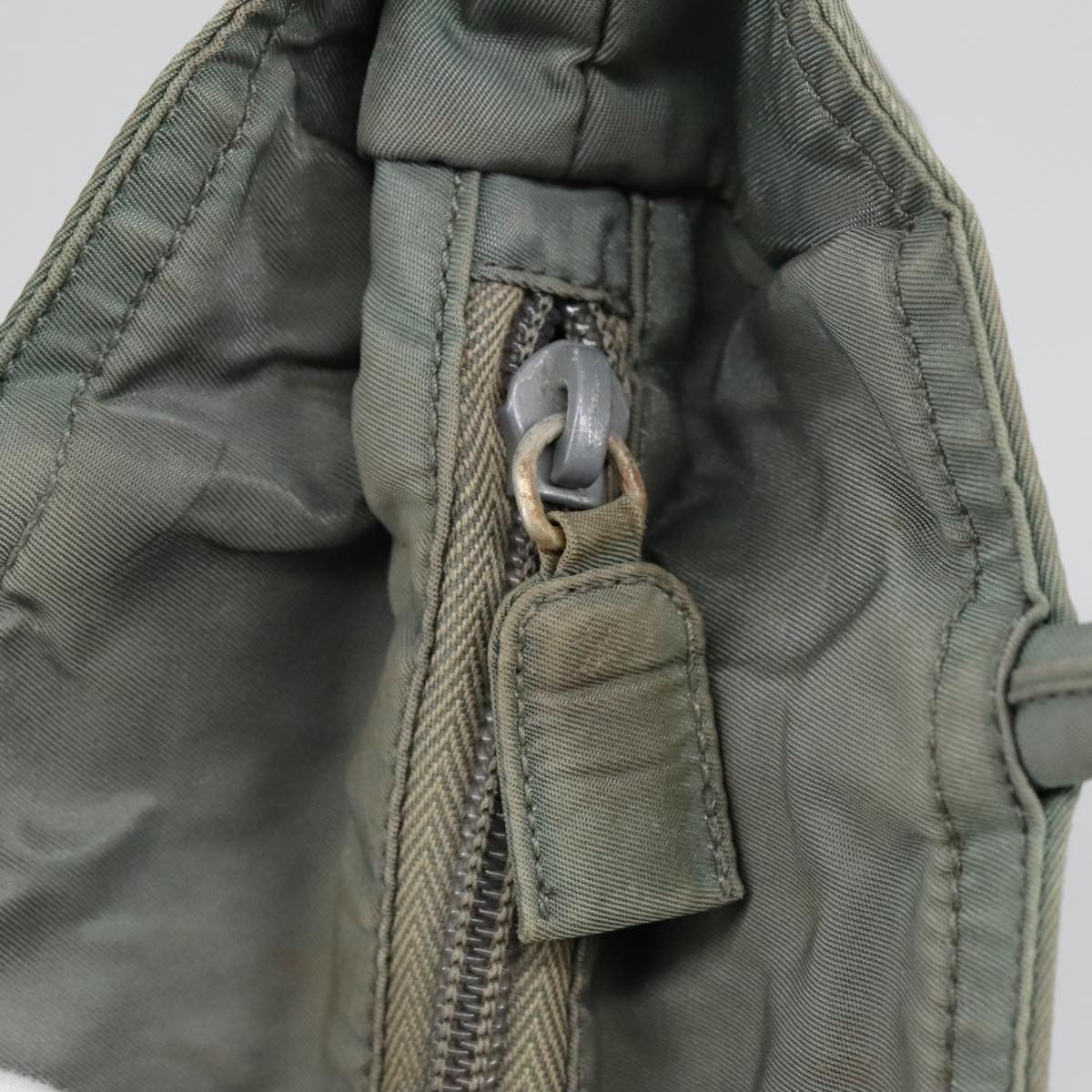 Prada Tessuto Khaki Synthetic Handbag (Pre-Owned) Size ONE SIZE - 7 Thumbnail