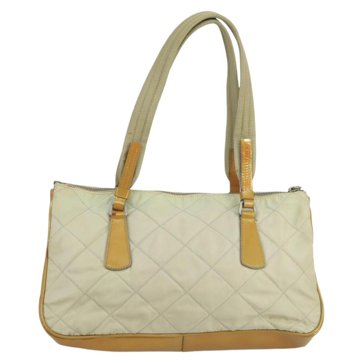 Prada Tessuto Beige Synthetic Shoulder Bag (Pre-Owned) Size ONE SIZE - 2 Thumbnail