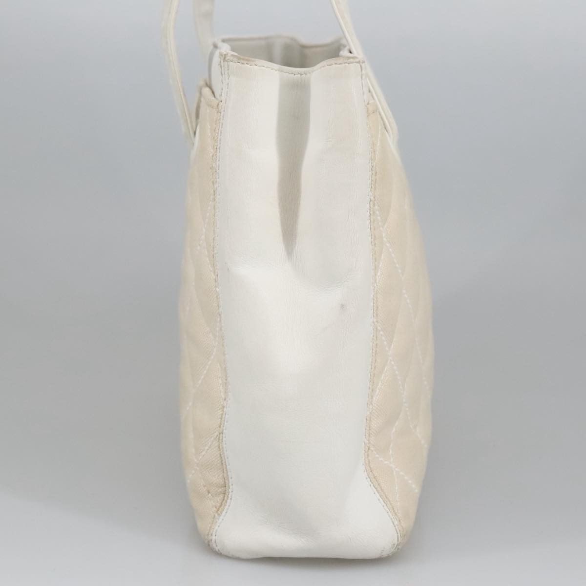 Chanel Coco Mark Gold Canvas Tote Bag (Pre-Owned) Size ONE SIZE - 3 Thumbnail